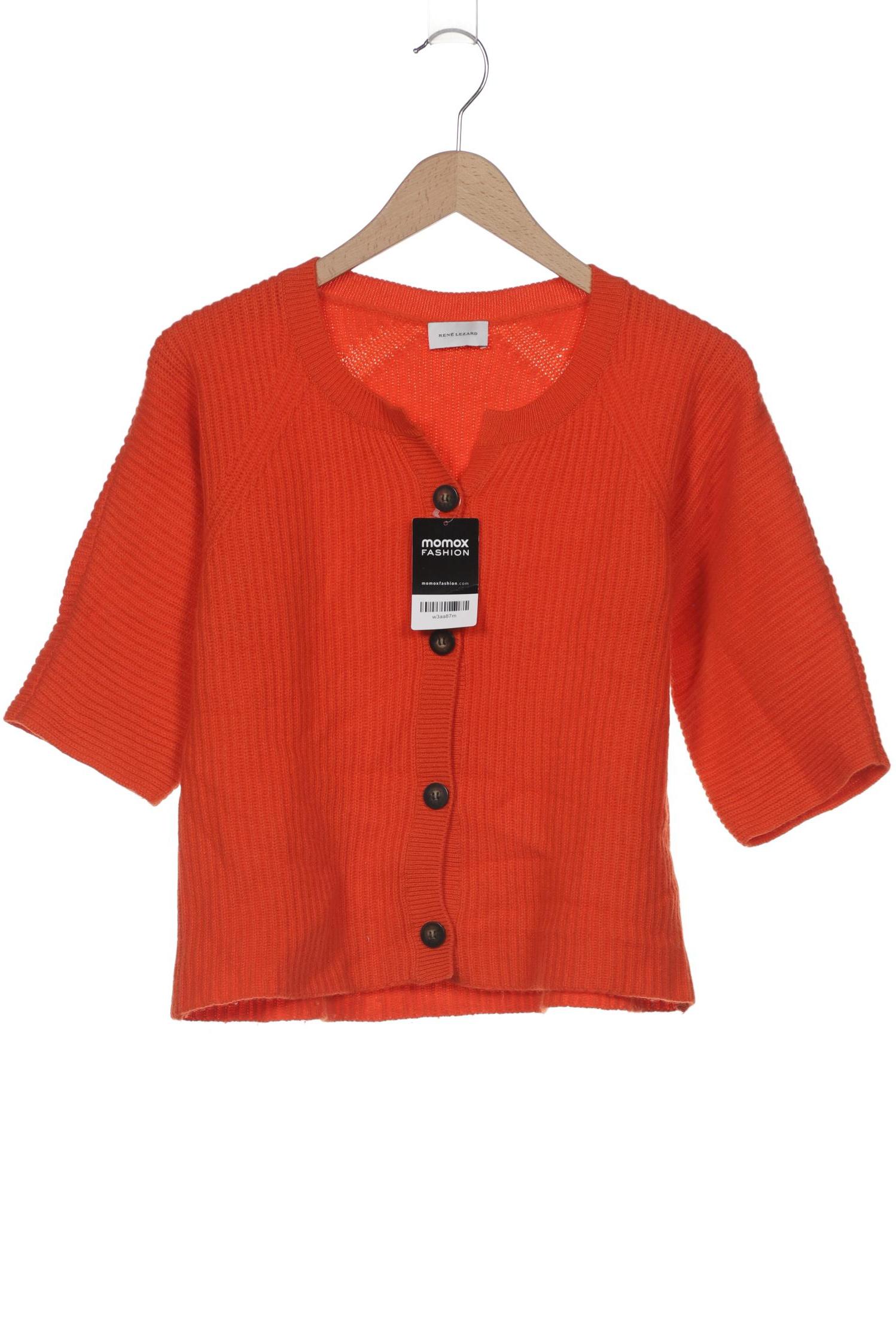 

Rene Lezard Damen Strickjacke, orange, Gr. 38
