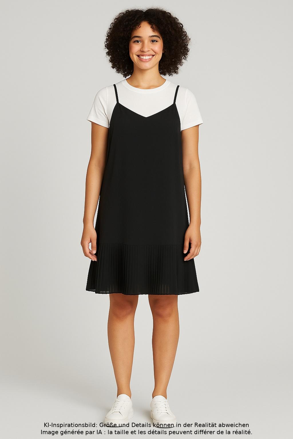 

Rene Lezard Damen Kleid, schwarz, Gr. 36