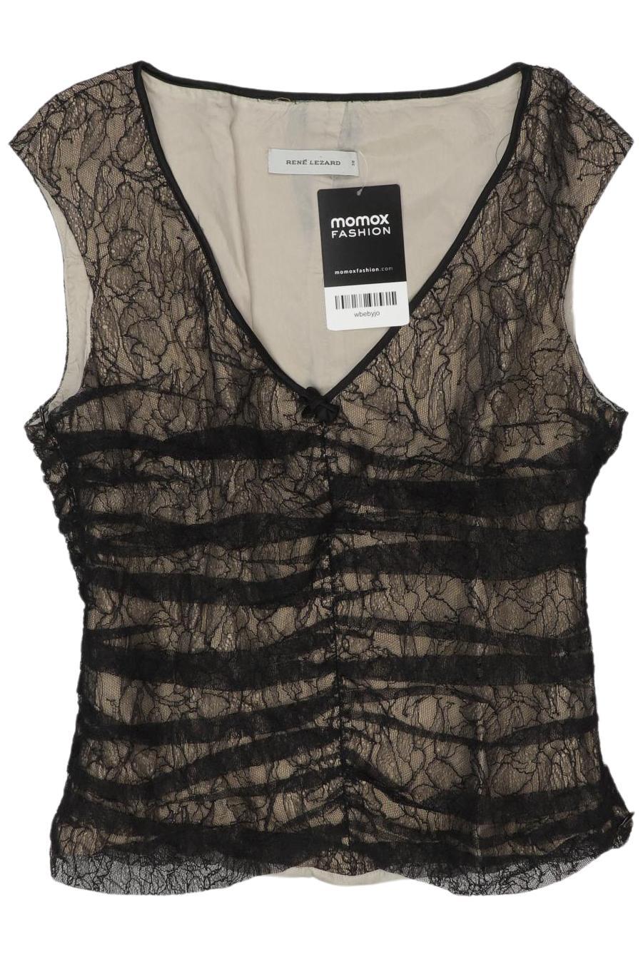 

Rene Lezard Damen Top, schwarz, Gr. 38