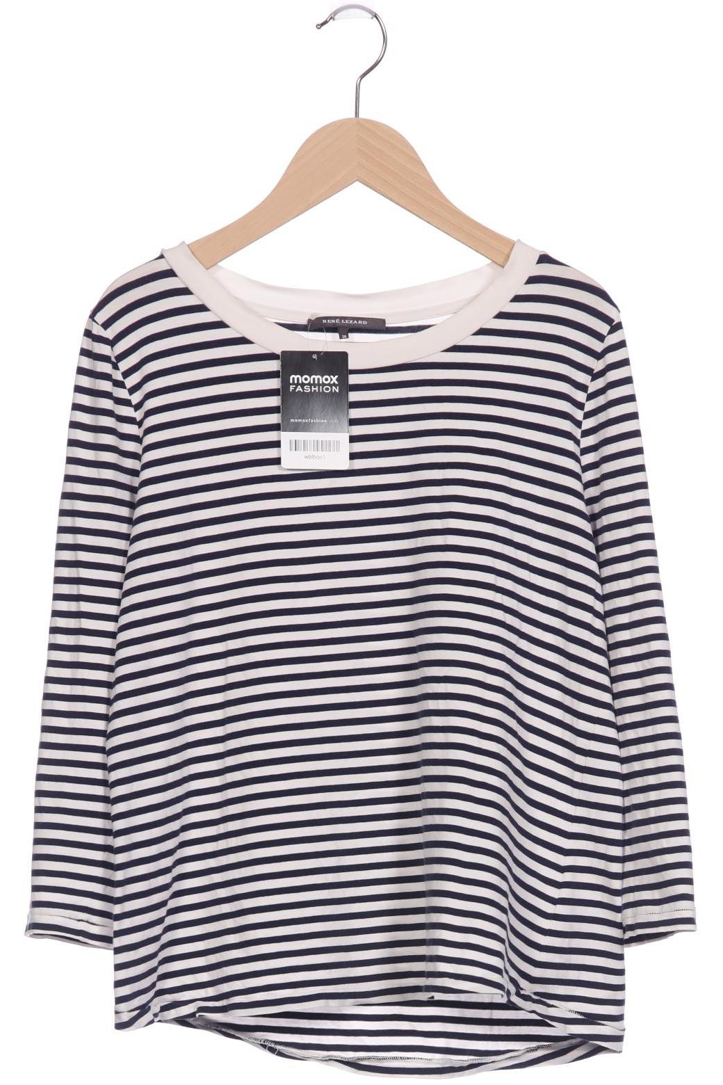 

Rene Lezard Damen Langarmshirt, weiß, Gr. 36
