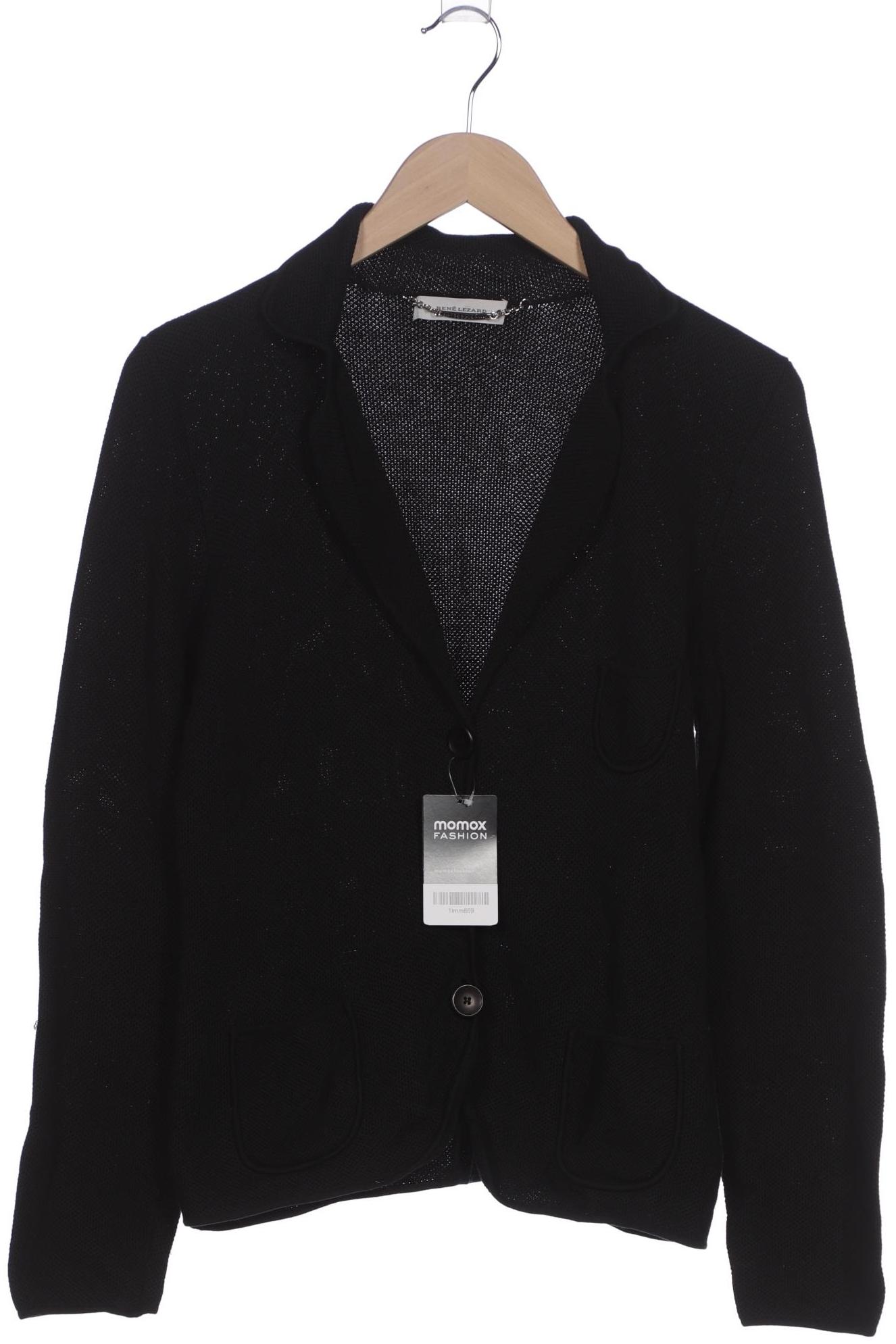 

Rene Lezard Damen Strickjacke, schwarz, Gr. 42