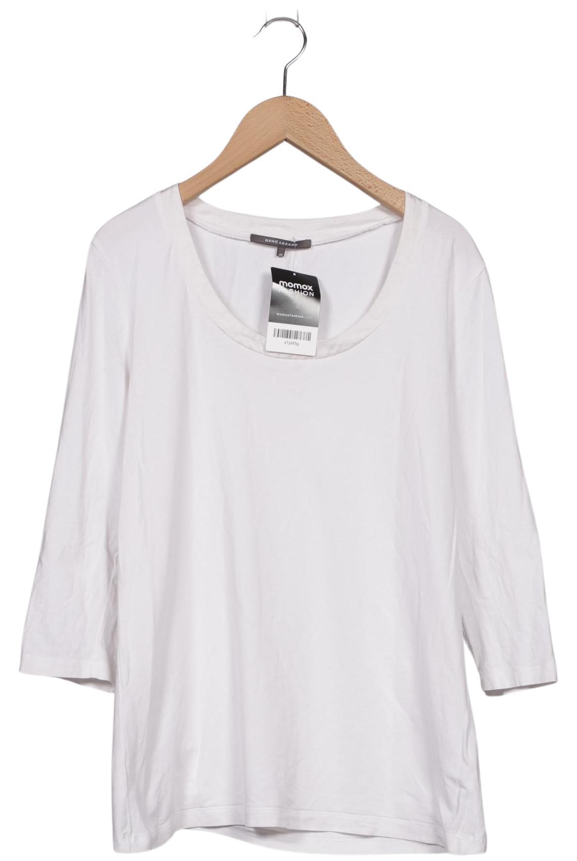 

Rene Lezard Damen Langarmshirt, weiß, Gr. 40