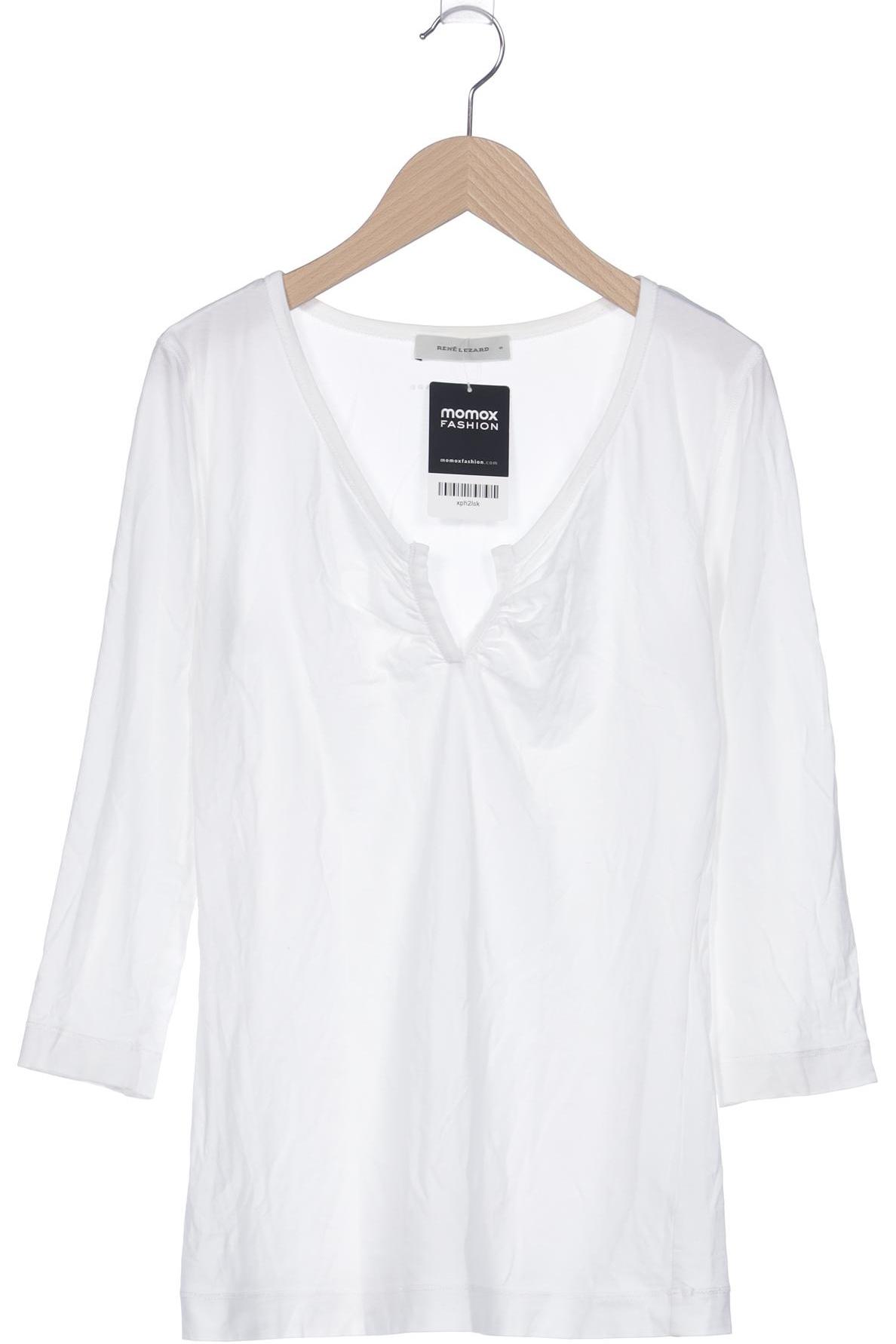 

Rene Lezard Damen Langarmshirt, weiß, Gr. 36
