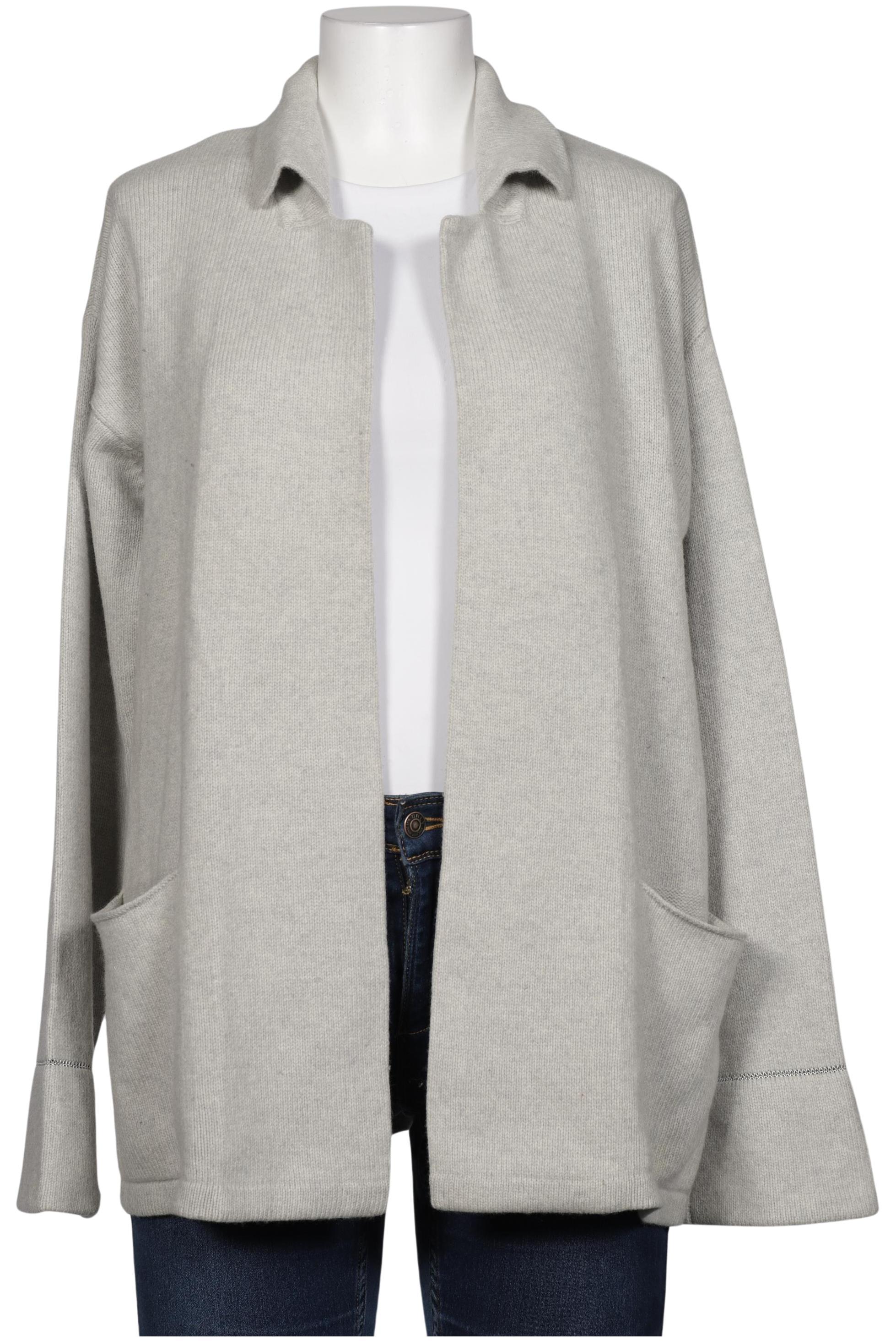 

Rene Lezard Damen Strickjacke, grau, Gr. 38