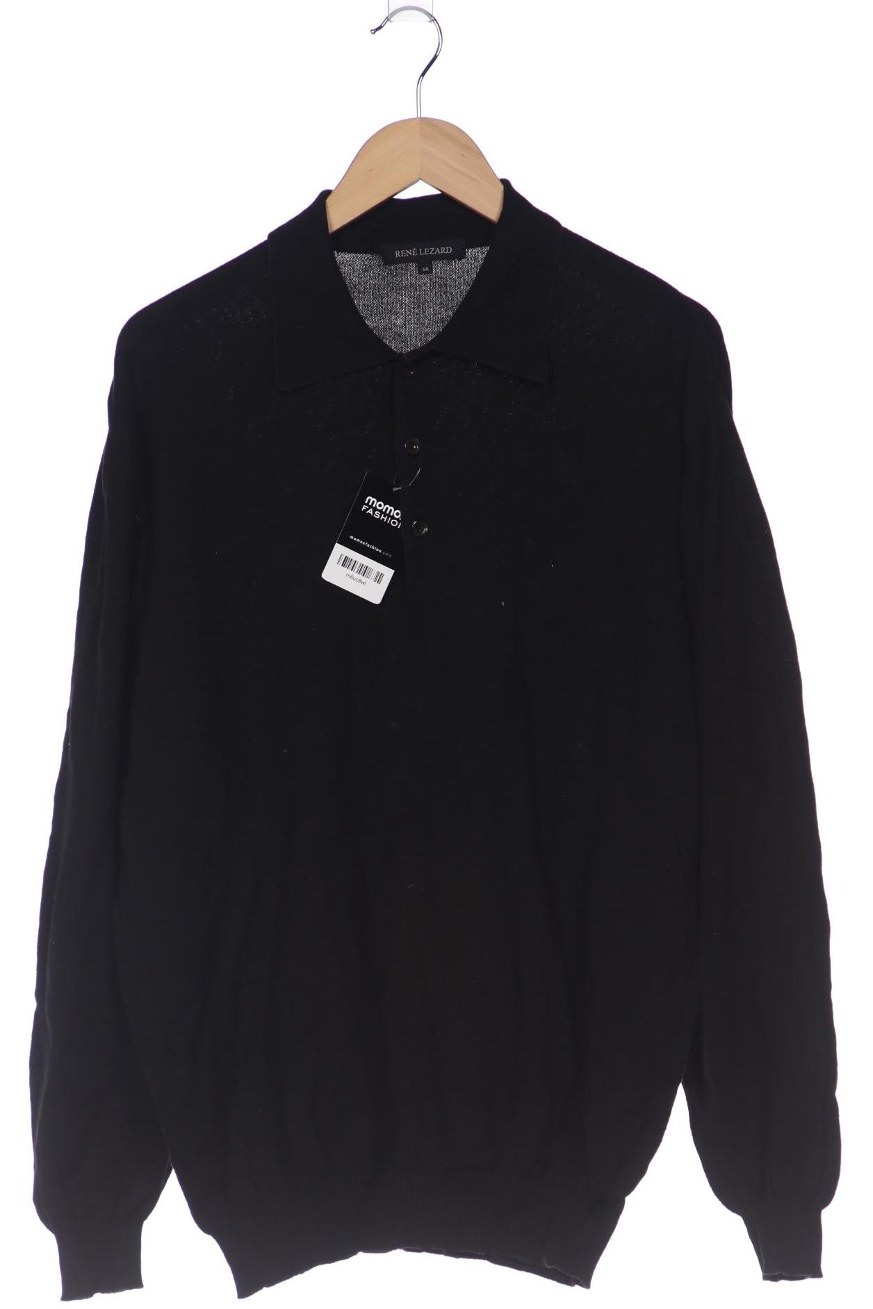 

Rene Lezard Herren Pullover, schwarz, Gr. 56