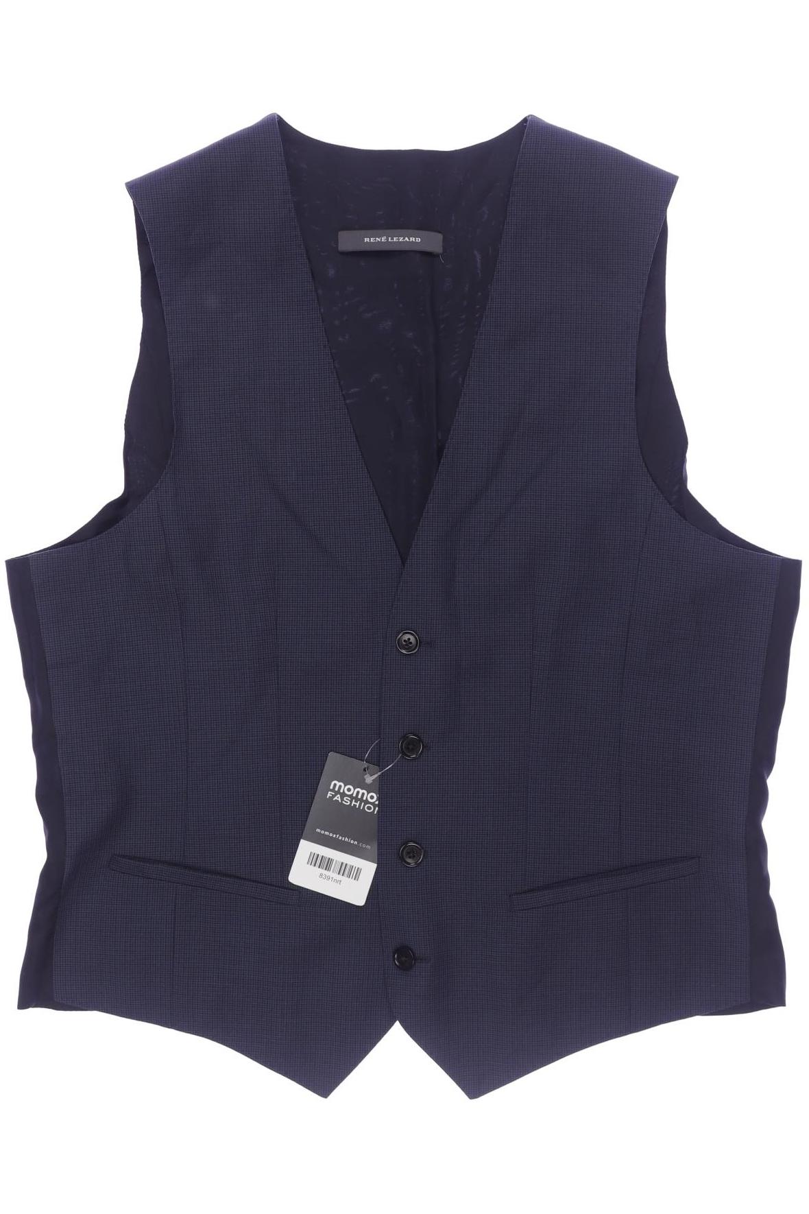 

Rene Lezard Herren Weste, marineblau, Gr. 48