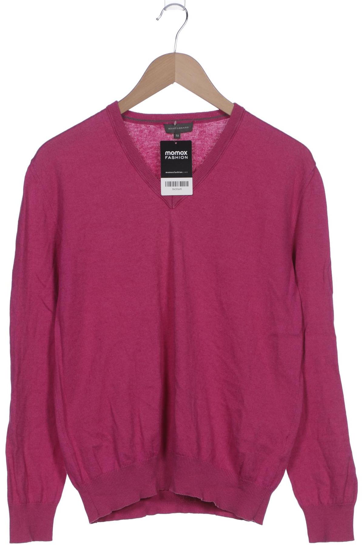 

Rene Lezard Herren Pullover, pink, Gr. 52