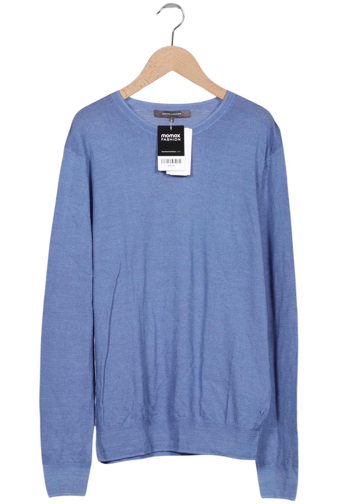 

Rene Lezard Herren Pullover, blau, Gr. 48