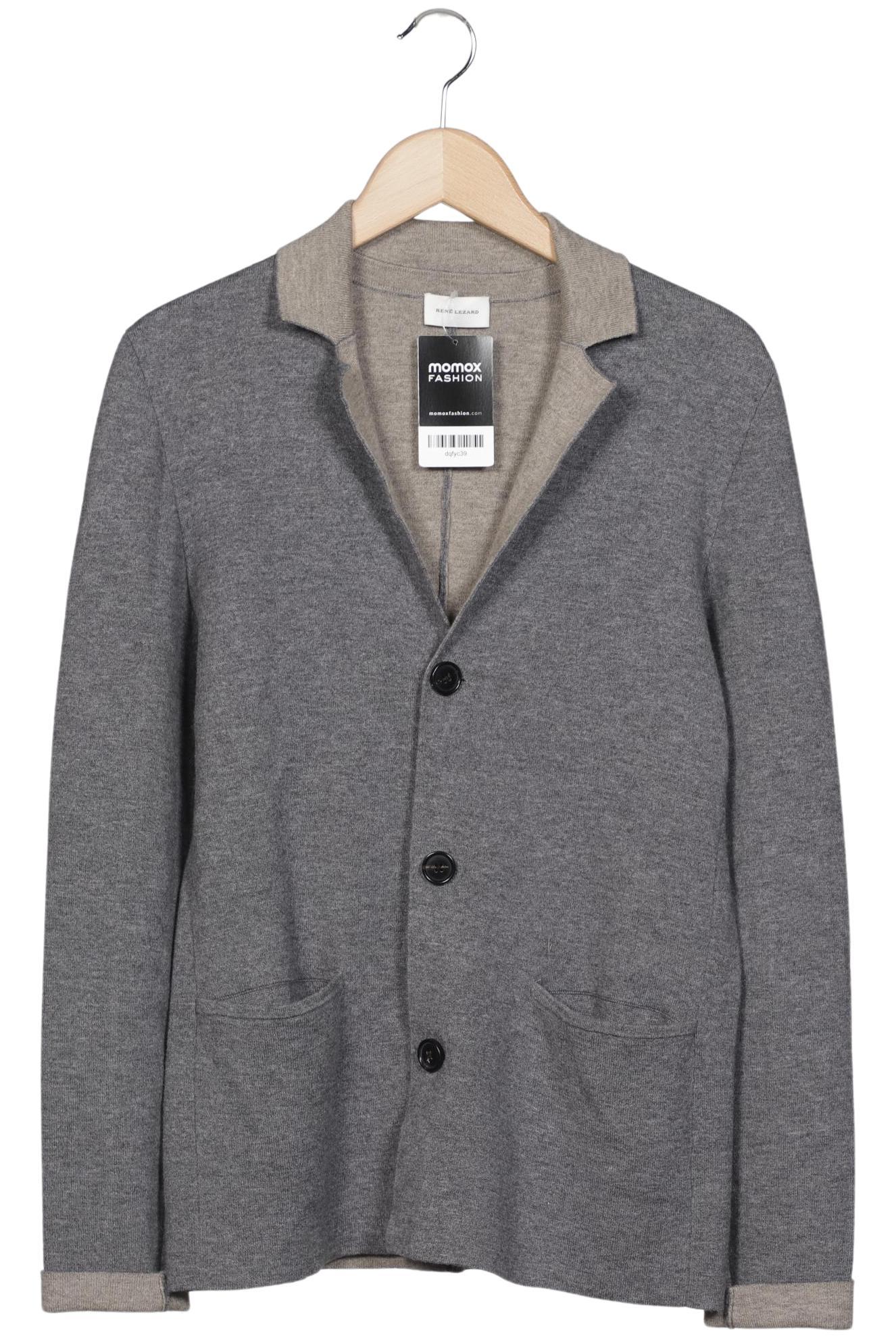 

Rene Lezard Herren Strickjacke, grau, Gr. 48