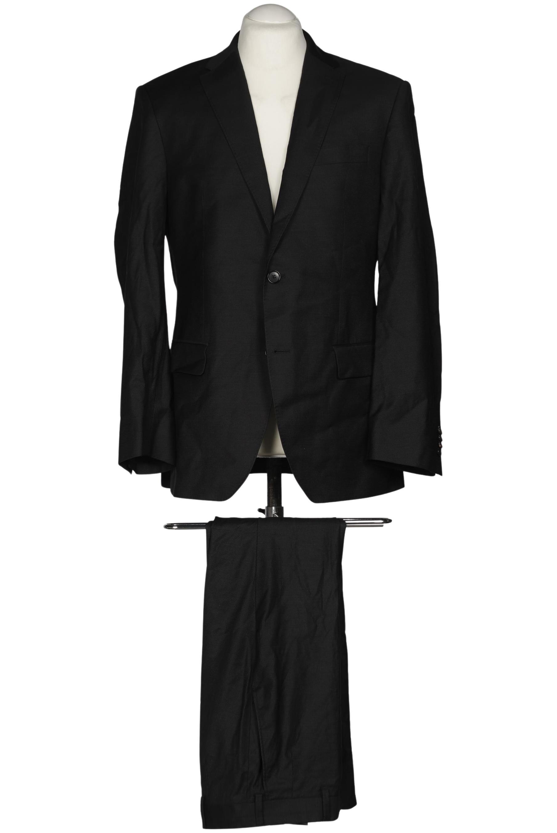 

Rene Lezard Herren Anzug, schwarz, Gr. 50