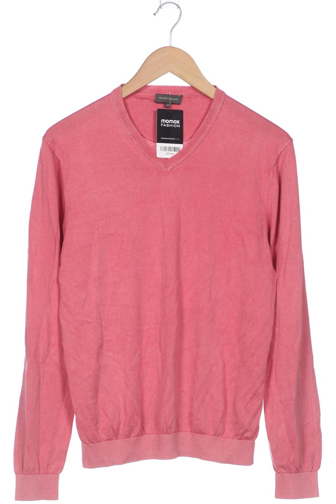 

Rene Lezard Herren Pullover, pink, Gr. 48