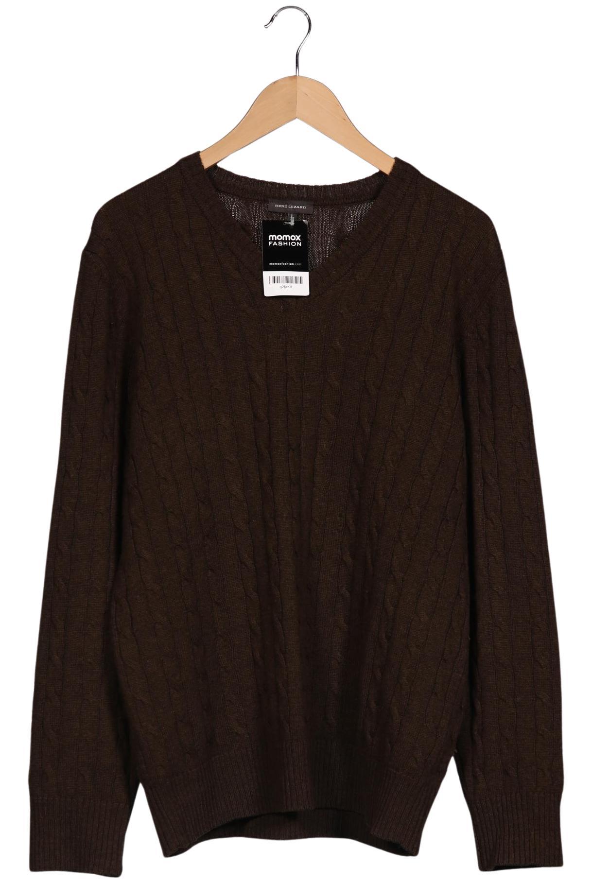 

Rene Lezard Herren Pullover, braun, Gr. 56