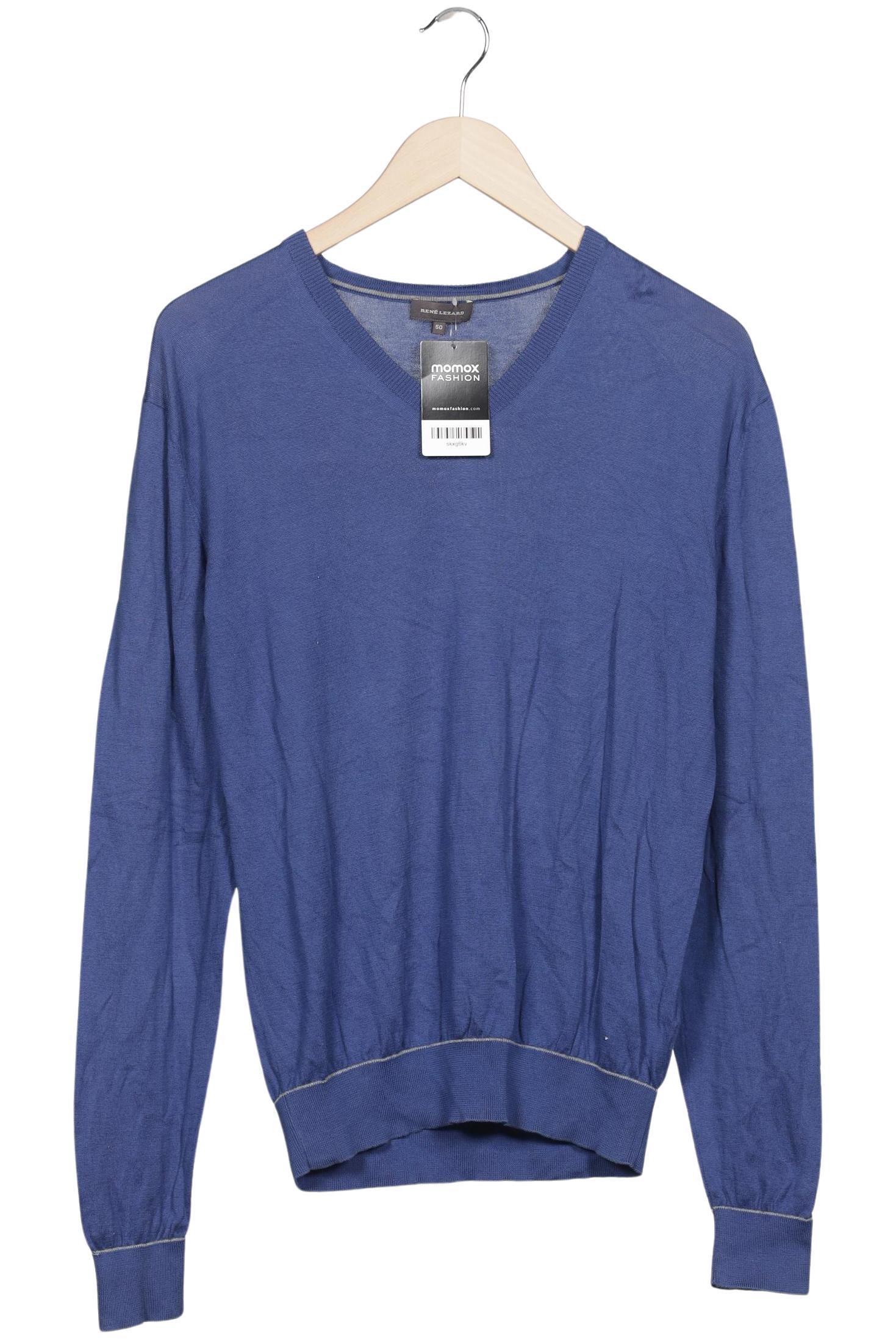 

Rene Lezard Herren Pullover, blau, Gr. 50