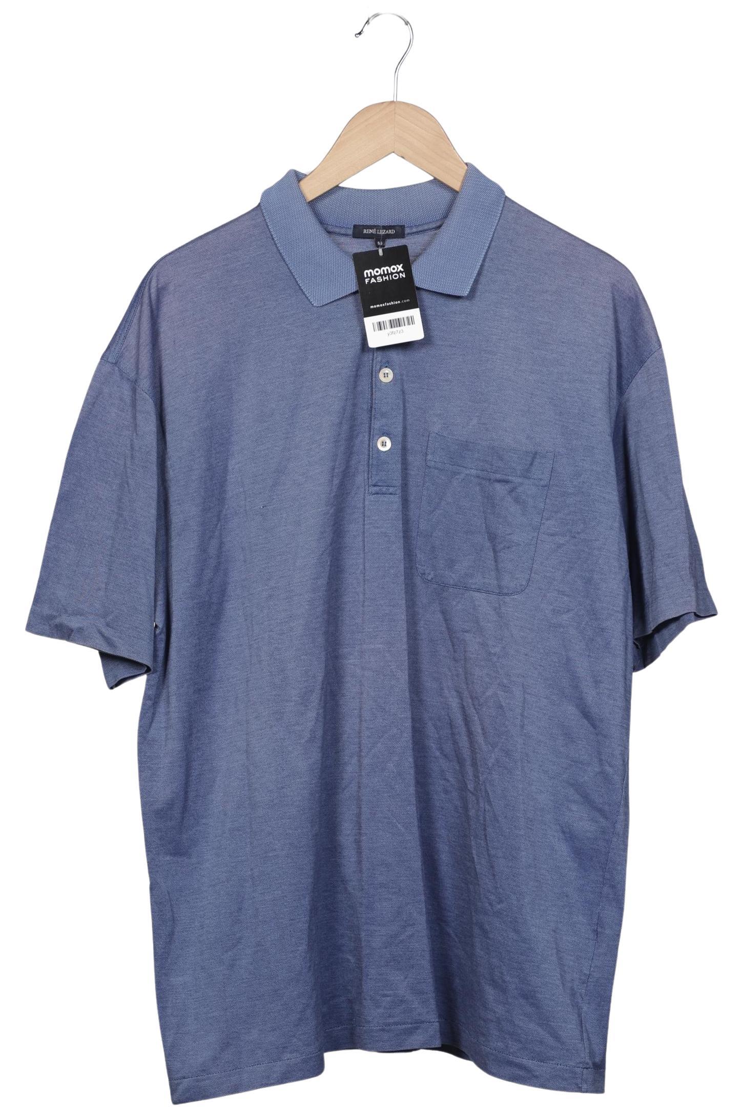 

Rene Lezard Herren Poloshirt, blau, Gr. 56