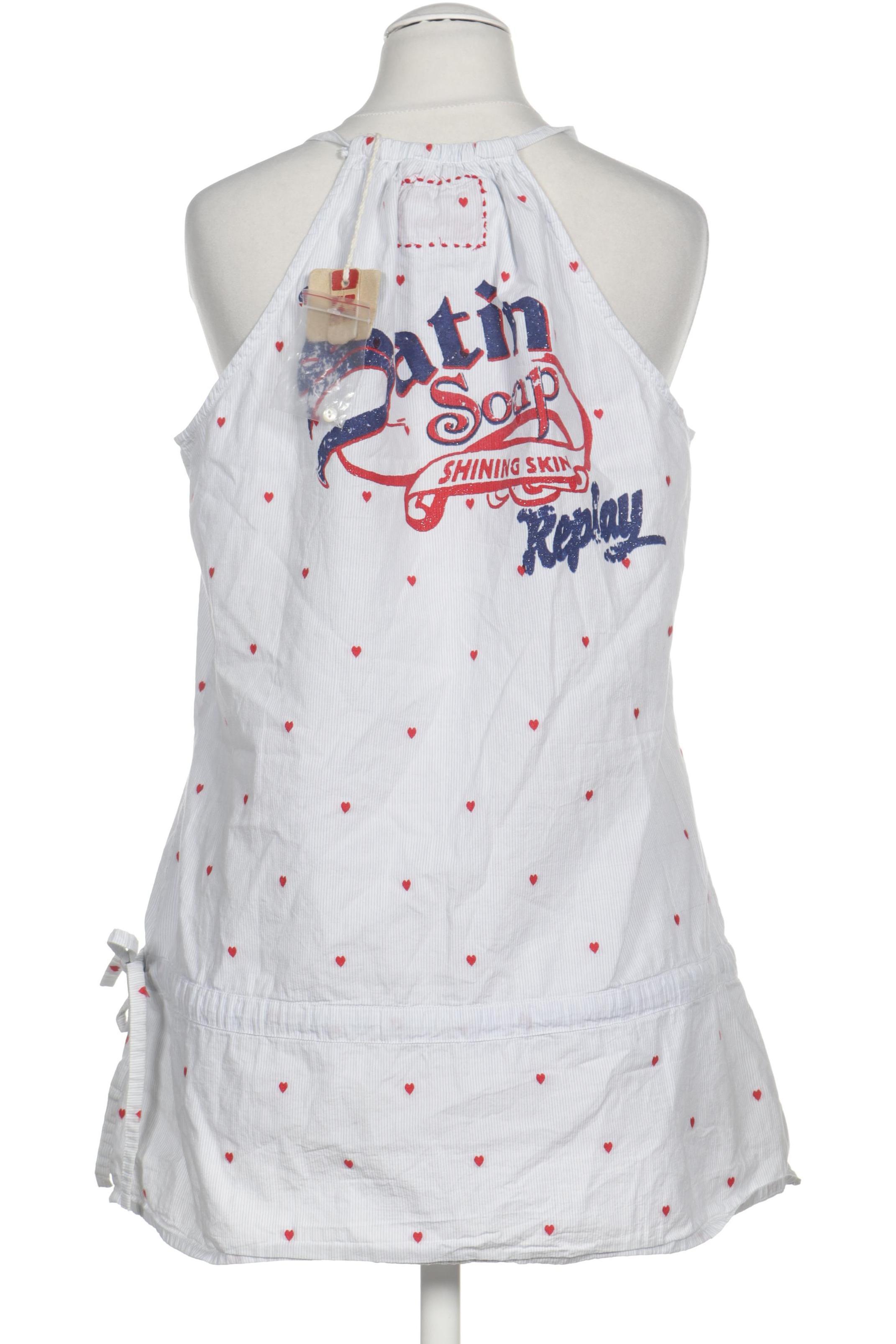 

Replay Damen Bluse, blau, Gr.