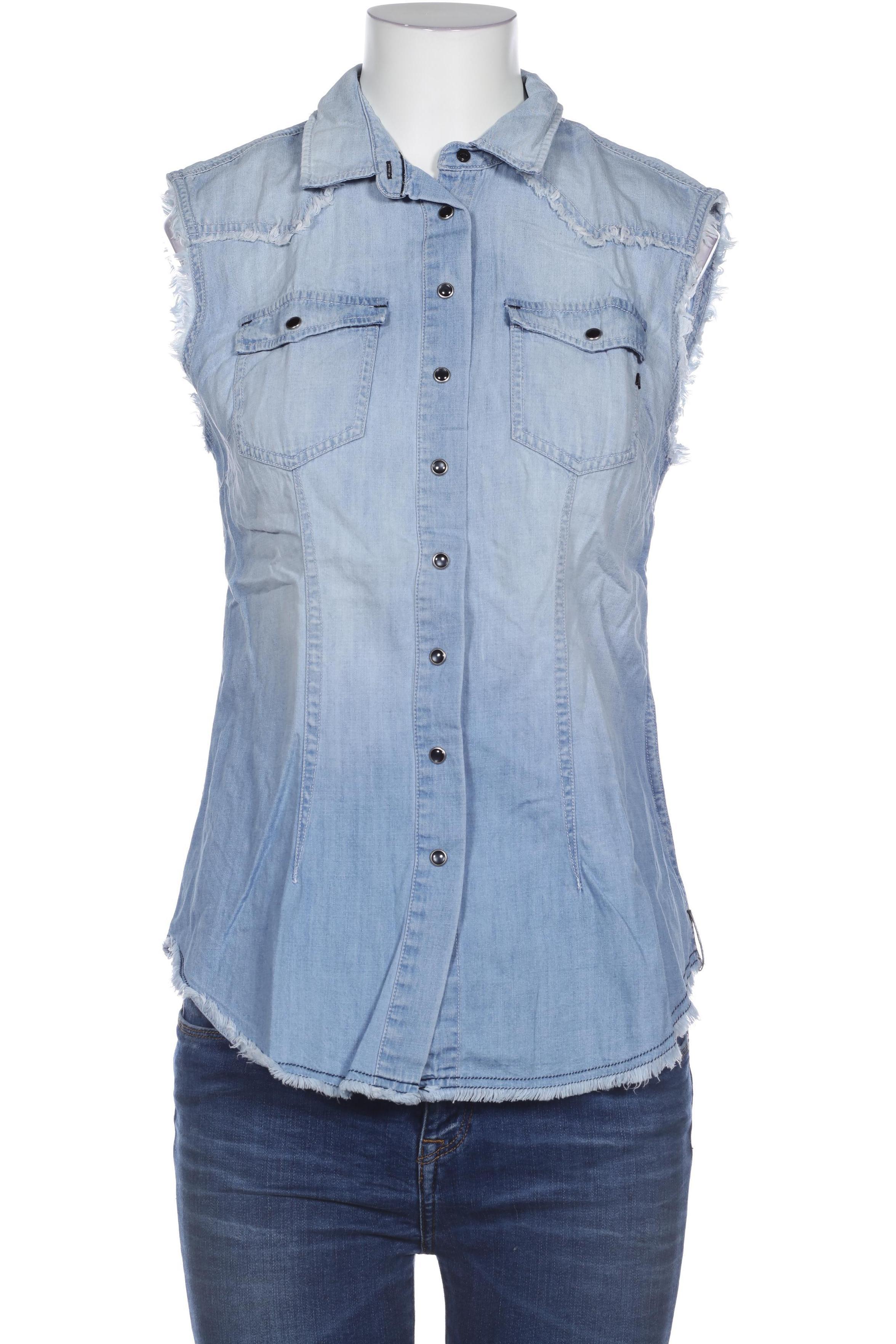 

Replay Damen Bluse, blau, Gr.