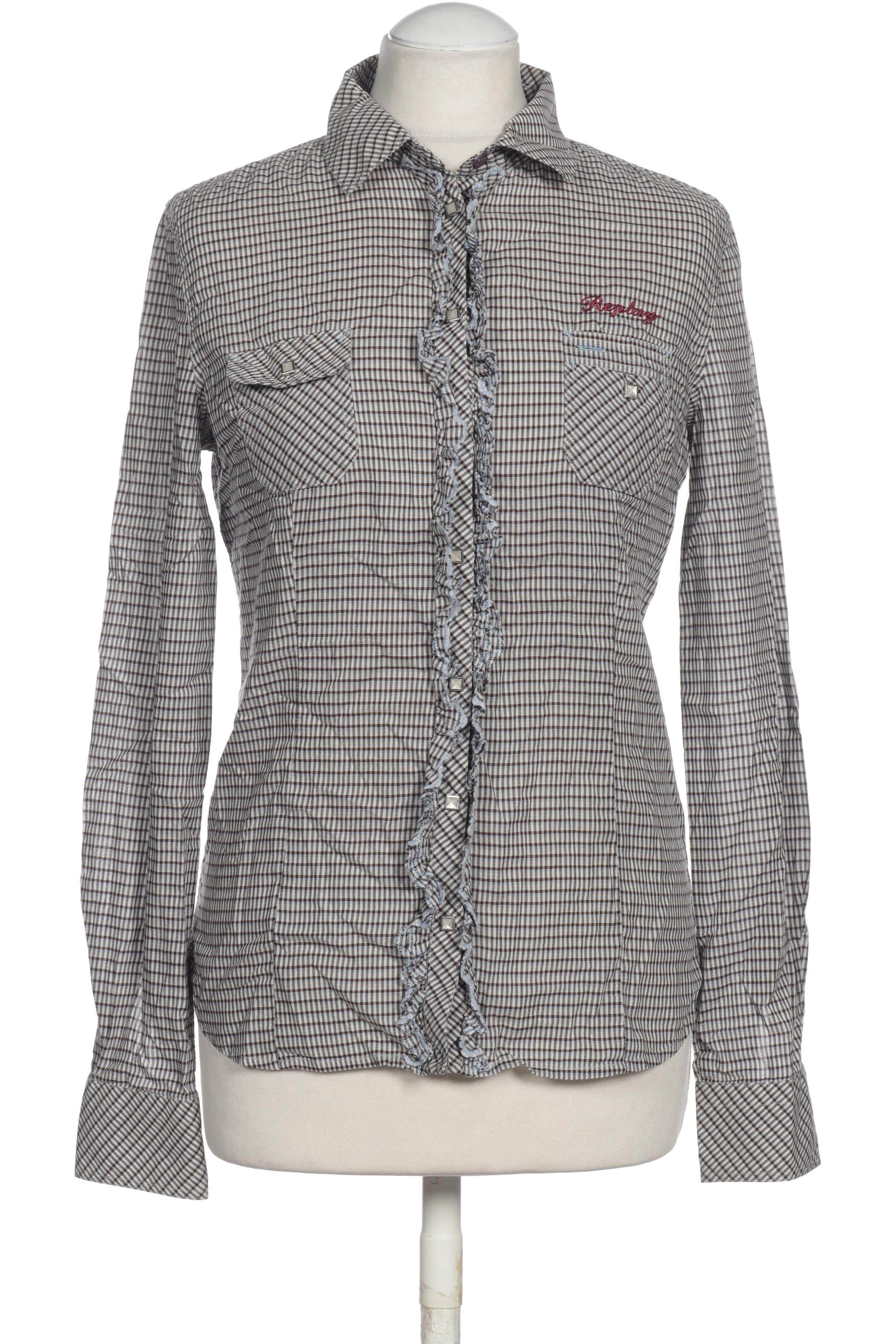 

Replay Damen Bluse, braun, Gr.