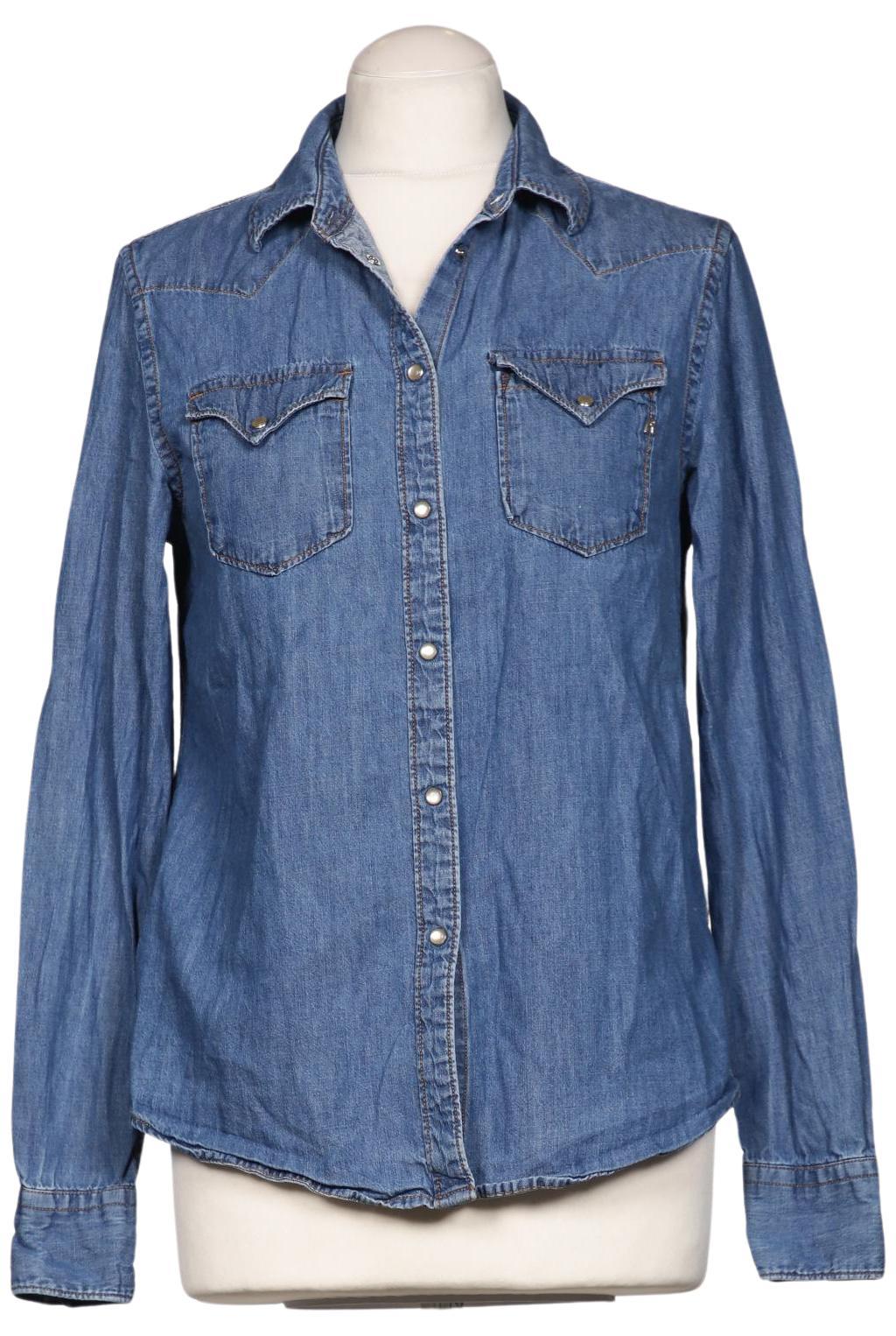 

Replay Damen Bluse, blau, Gr. 36