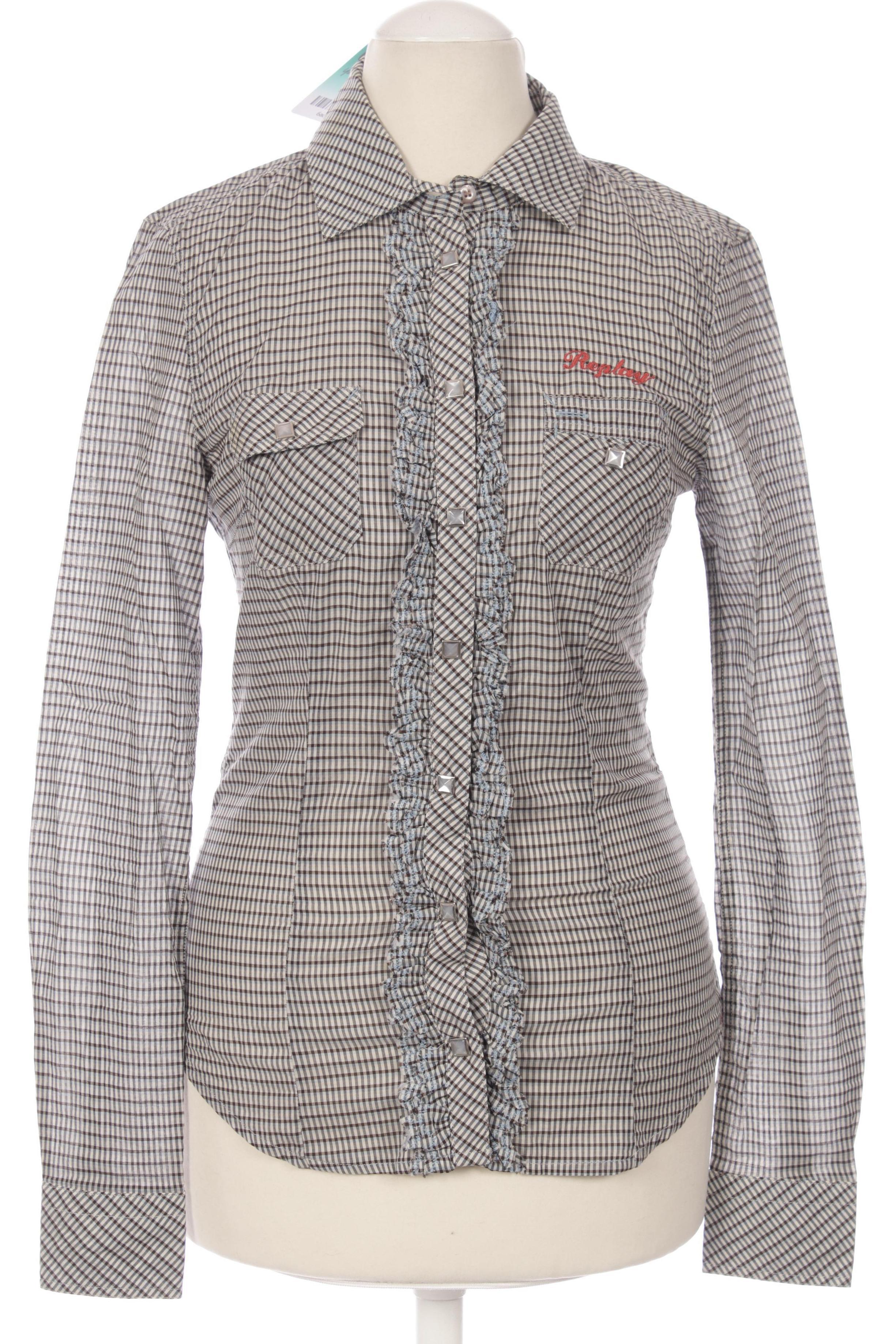 

Replay Damen Bluse, grau, Gr.