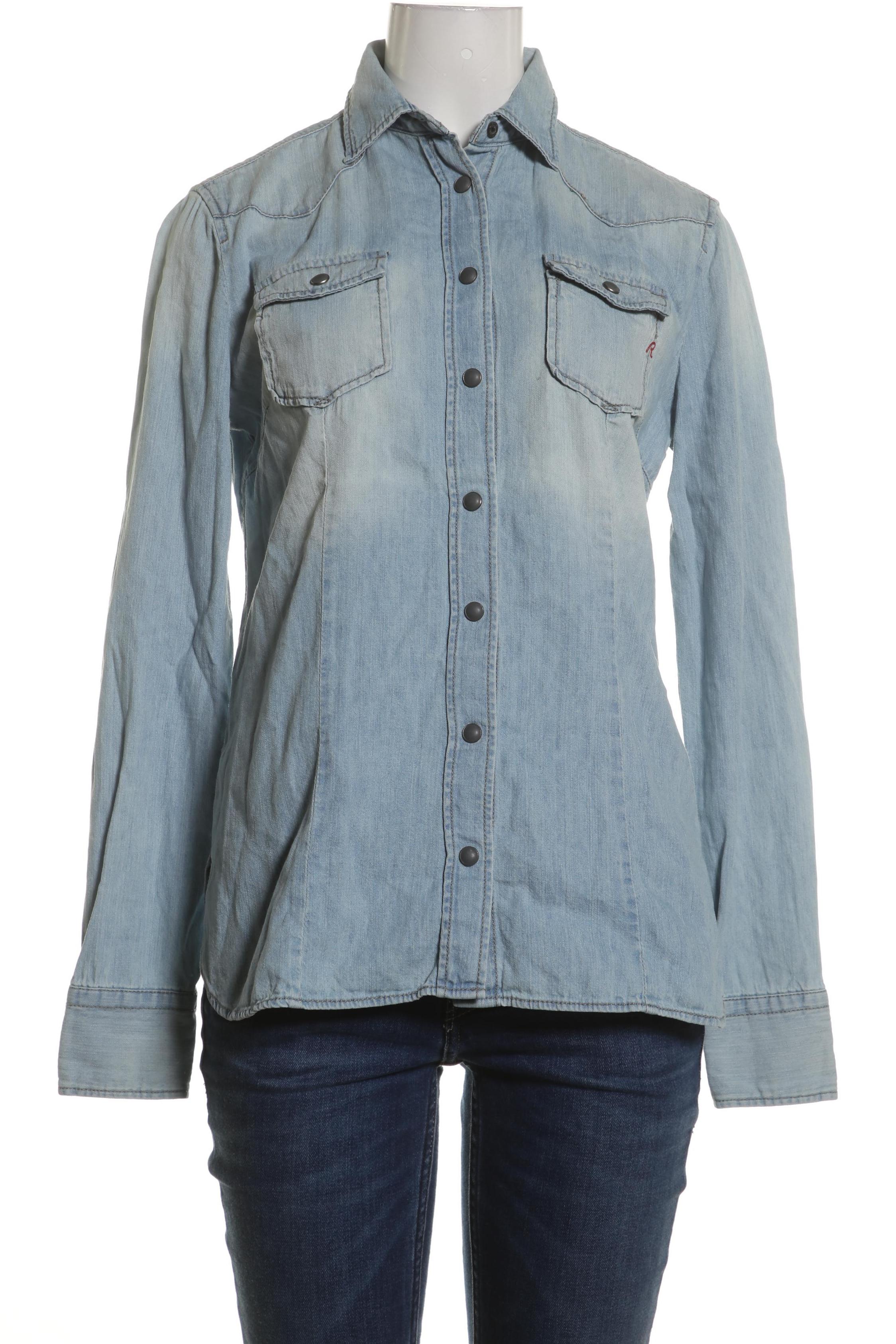 

Replay Damen Bluse, blau, Gr.