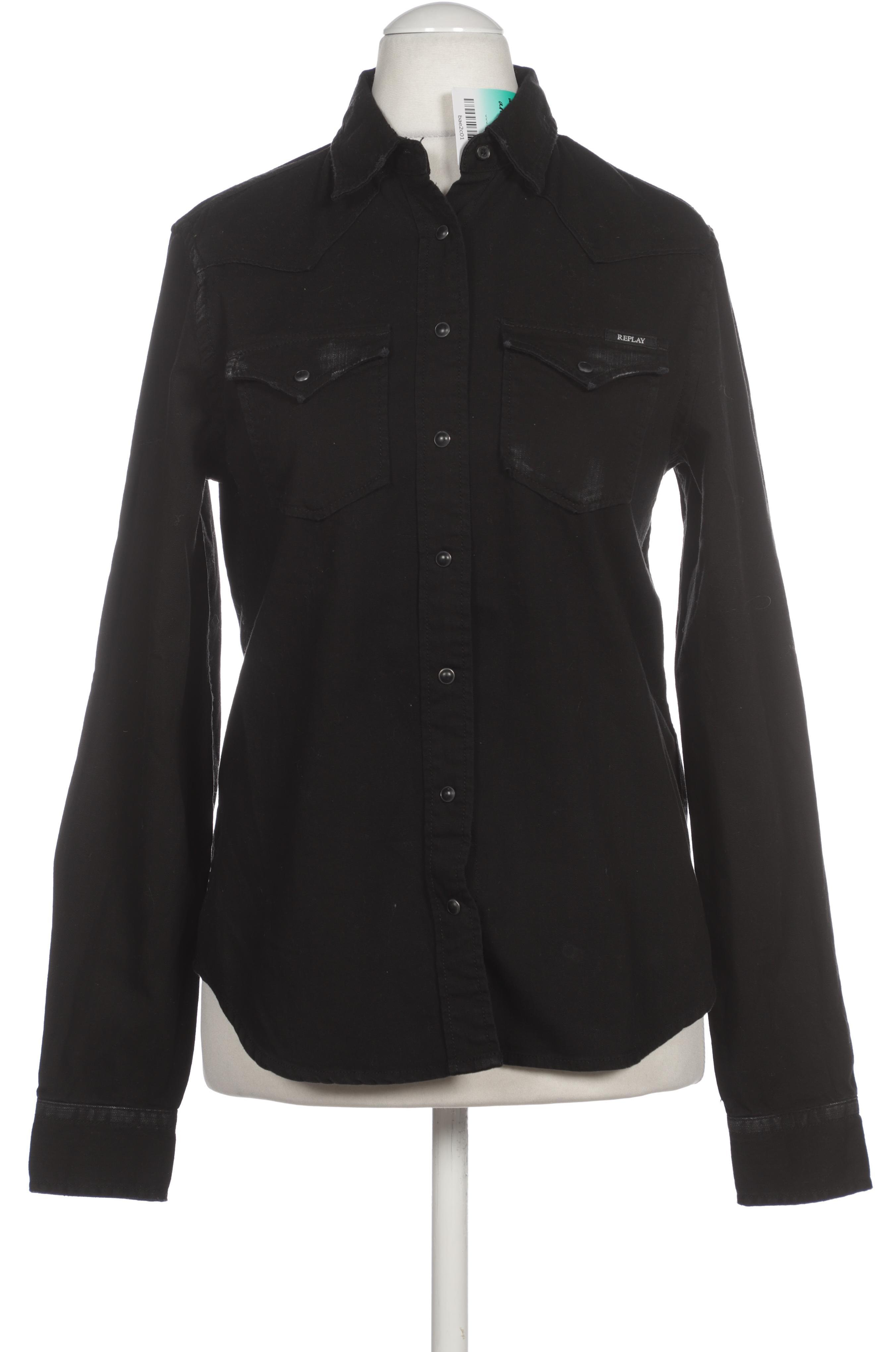 

Replay Damen Bluse, schwarz, Gr.