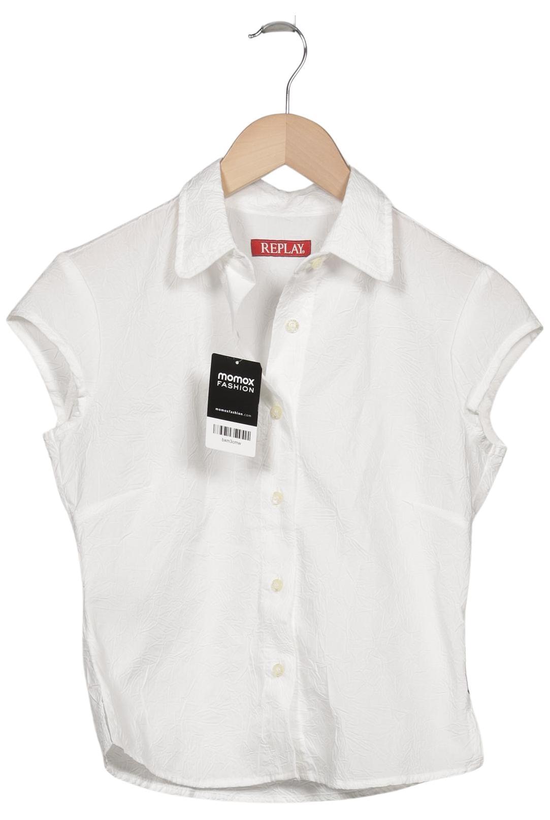 

Replay Damen Bluse, weiß, Gr. 36