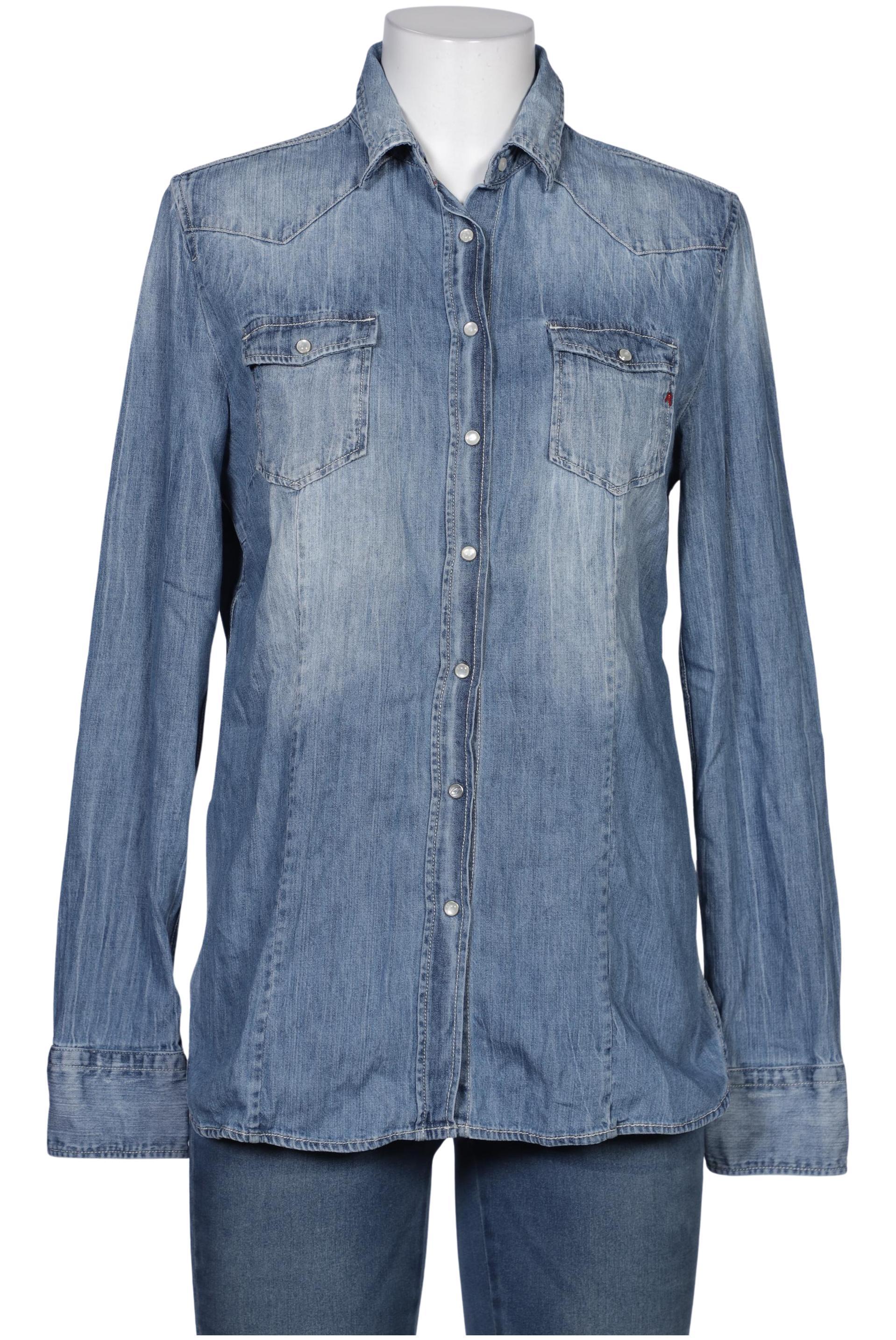 

Replay Damen Bluse, blau, Gr. 42