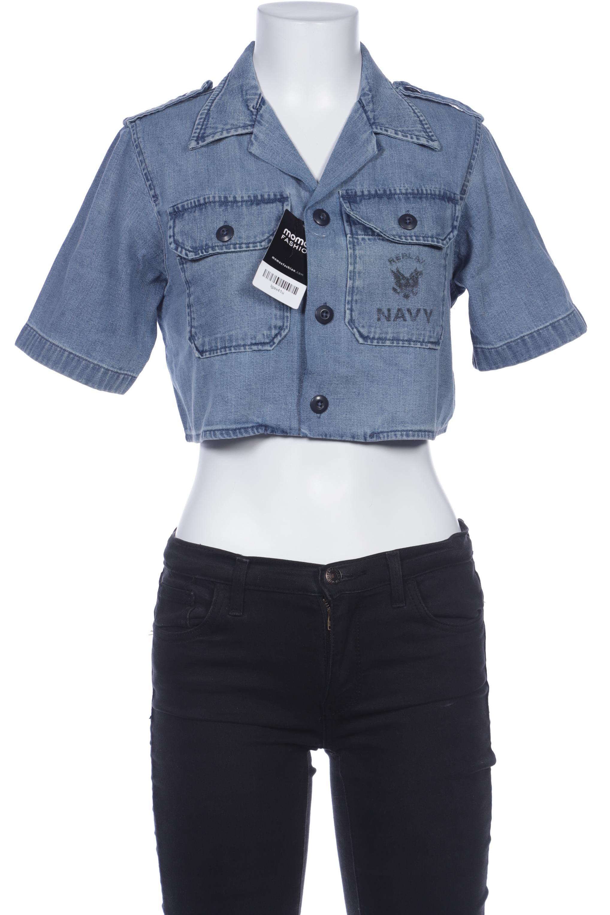 

Replay Damen Bluse, blau, Gr. 34