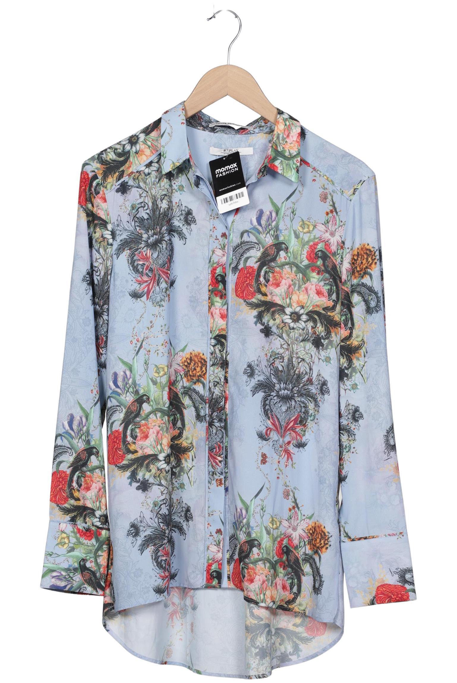 

Replay Damen Bluse, hellblau, Gr. 42