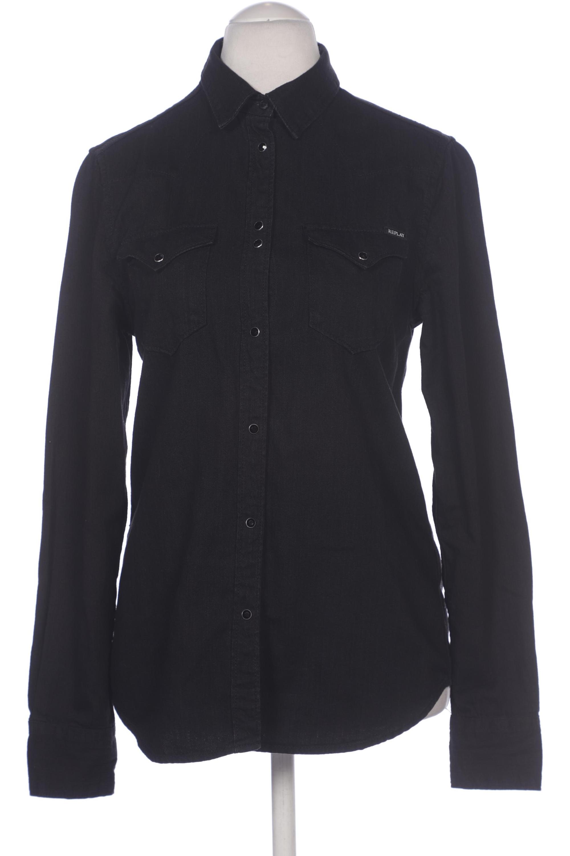 

Replay Damen Bluse, schwarz, Gr. 36