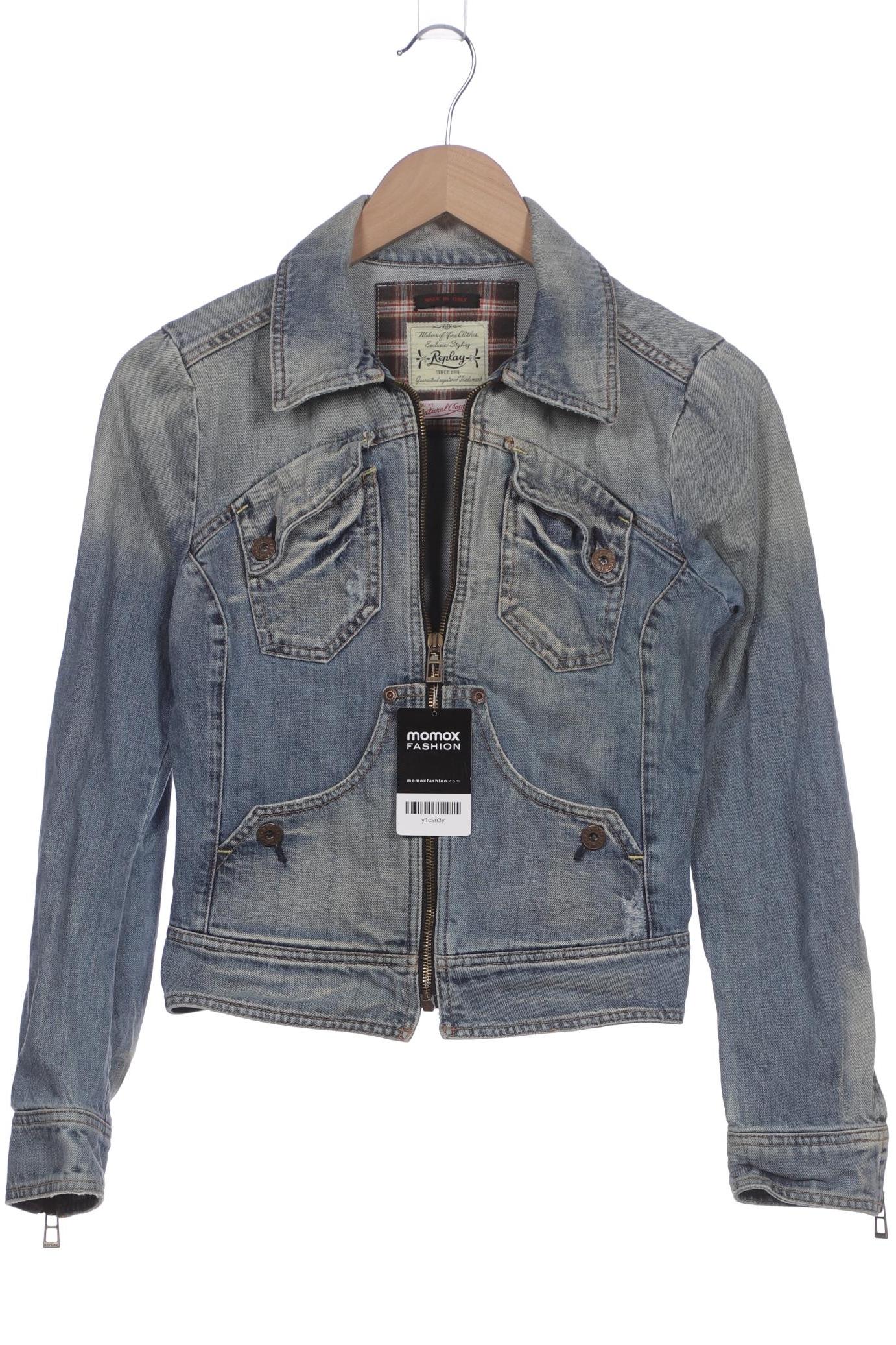 

Replay Damen Jacke, hellblau, Gr. 36