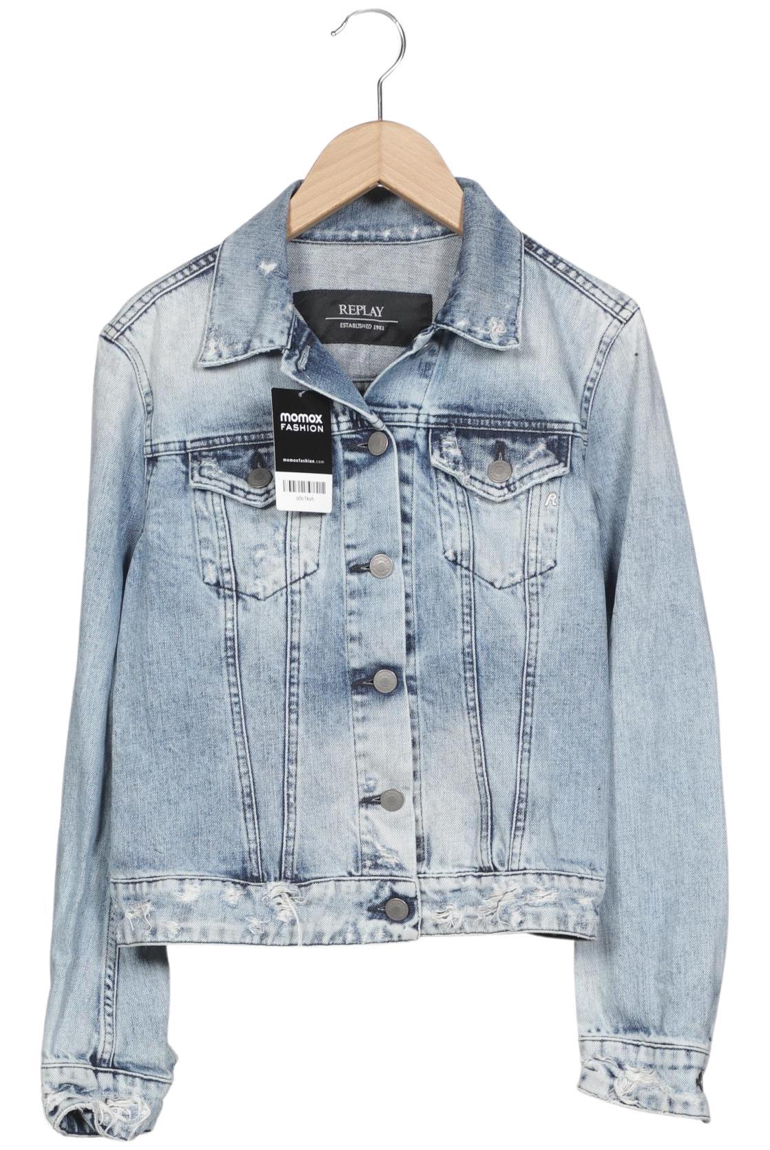 

Replay Damen Jacke, hellblau, Gr. 36