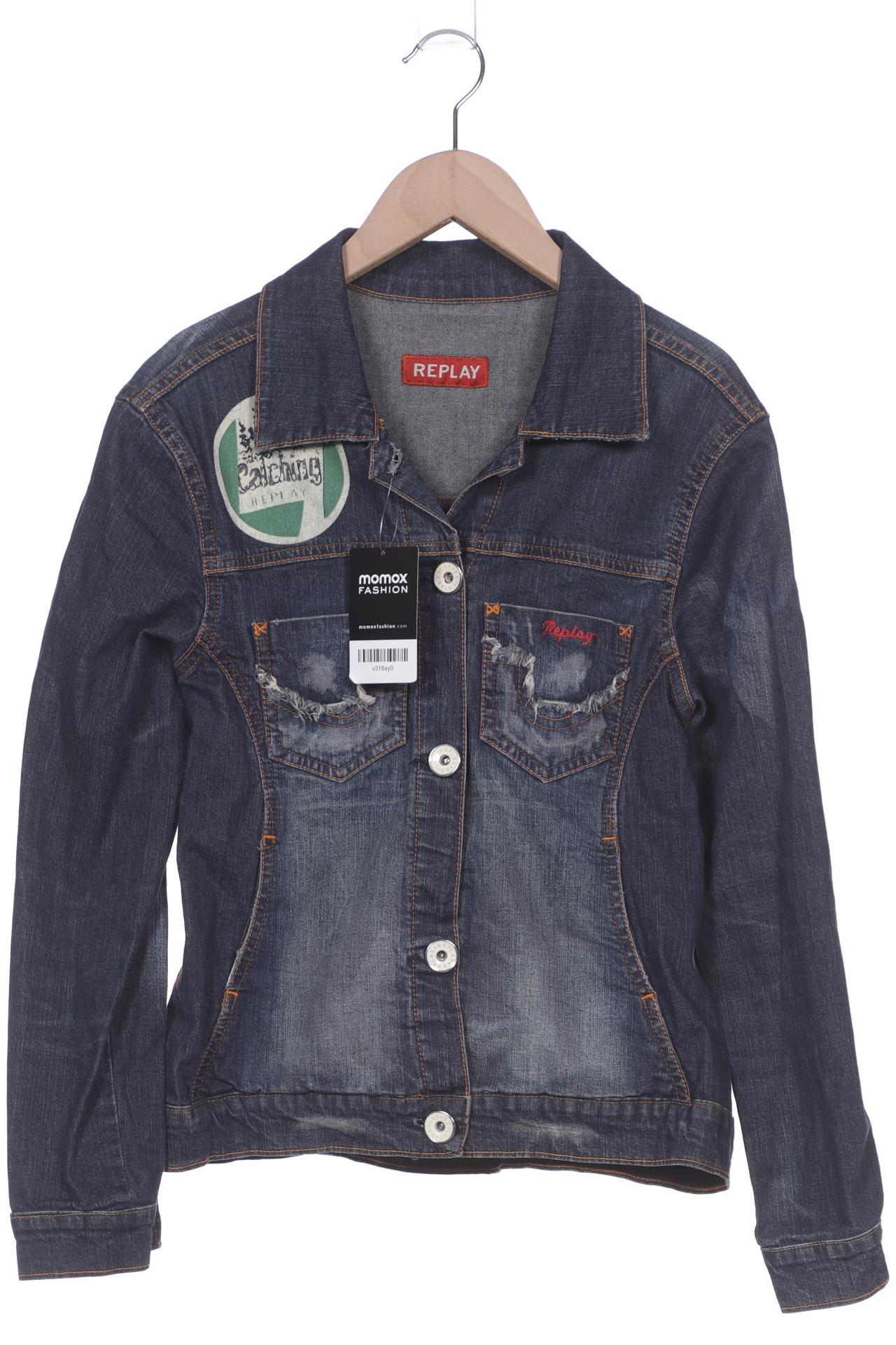 

Replay Damen Jacke, marineblau, Gr. 34
