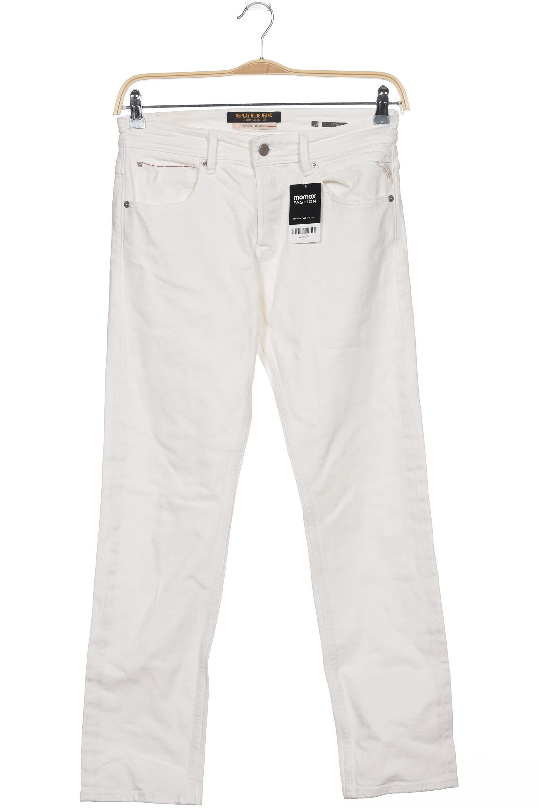 

Replay Damen Jeans, weiß, Gr. 28