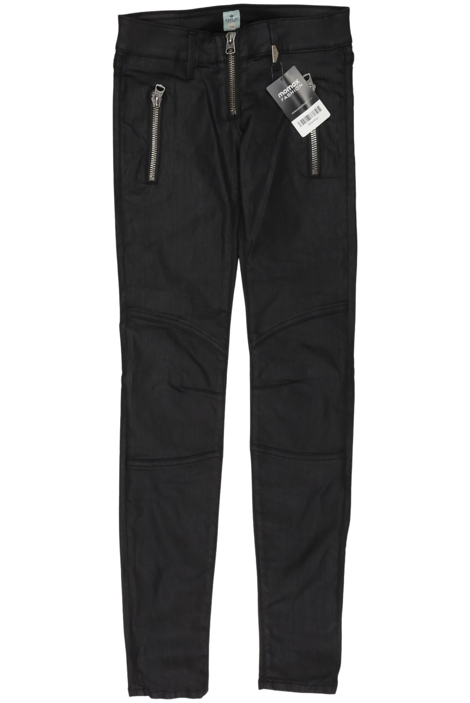 

Replay Damen Jeans, schwarz, Gr. 24