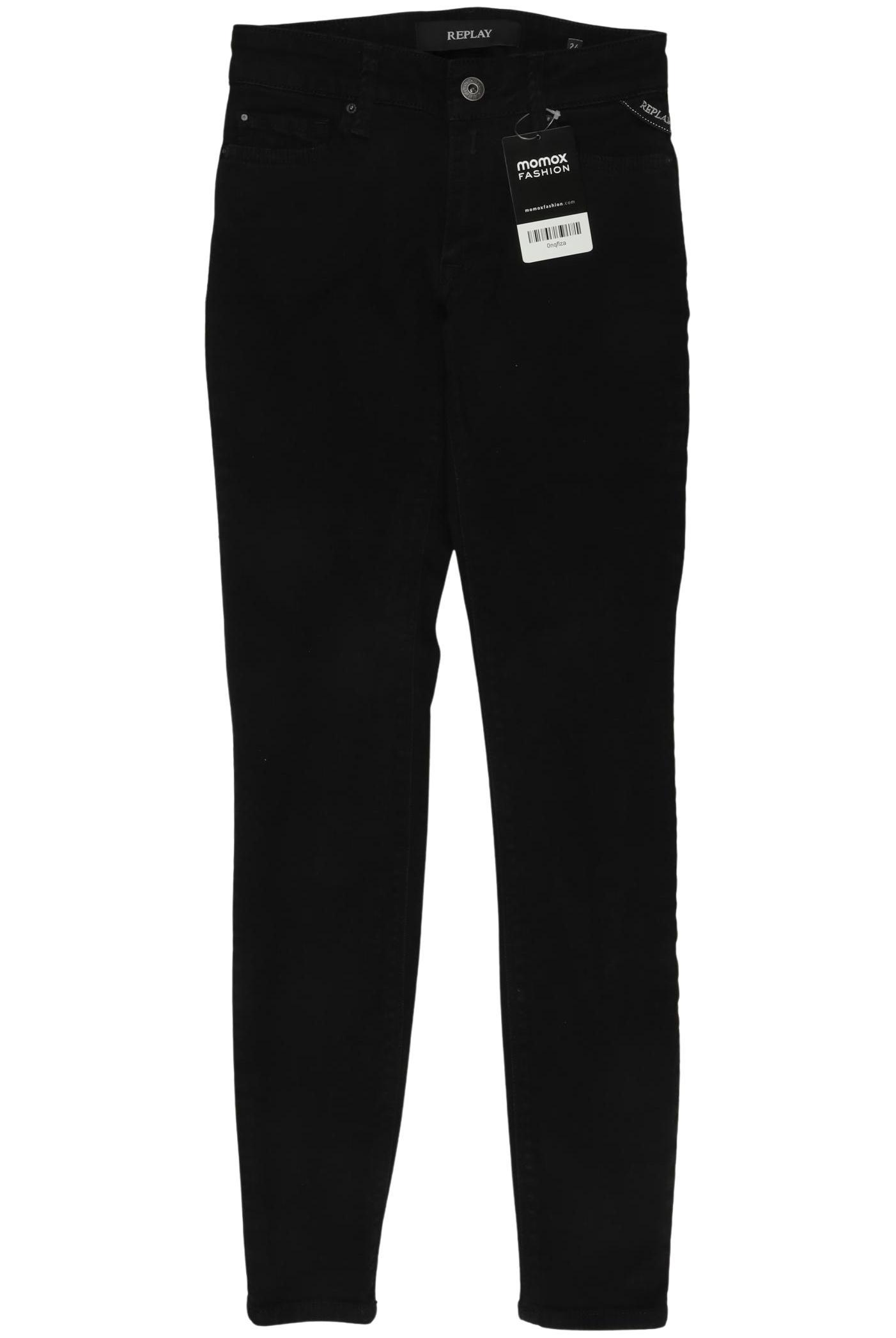 

Replay Damen Jeans, schwarz, Gr. 24