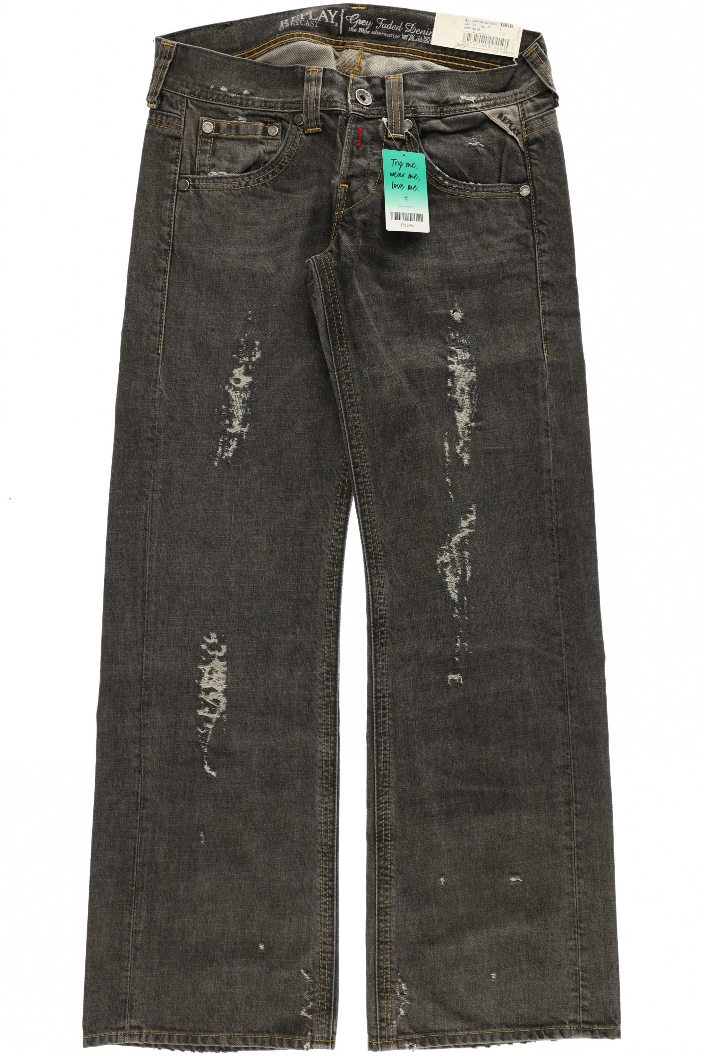 

Replay Damen Jeans, grau, Gr. 31