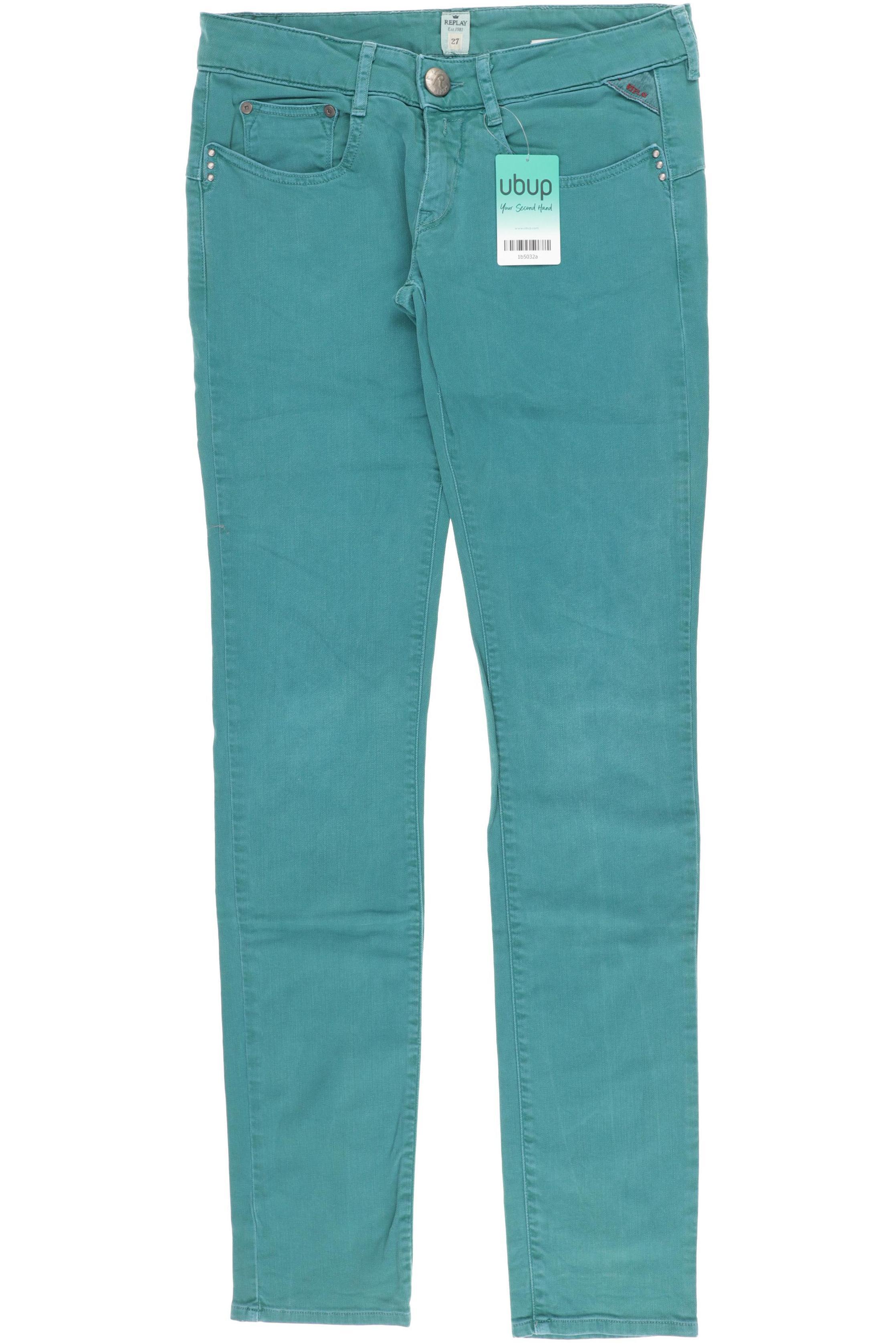 

Replay Damen Jeans, türkis, Gr. 27