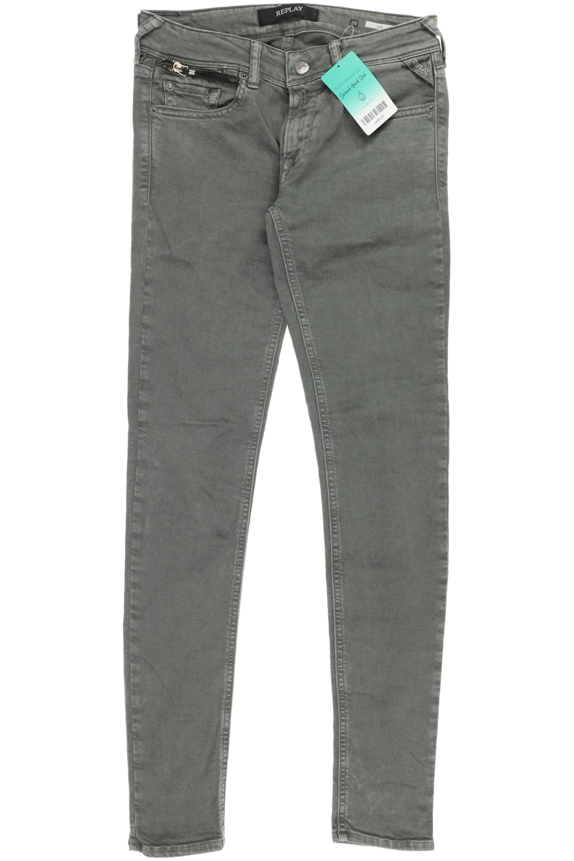 

Replay Damen Jeans, grün, Gr. 26