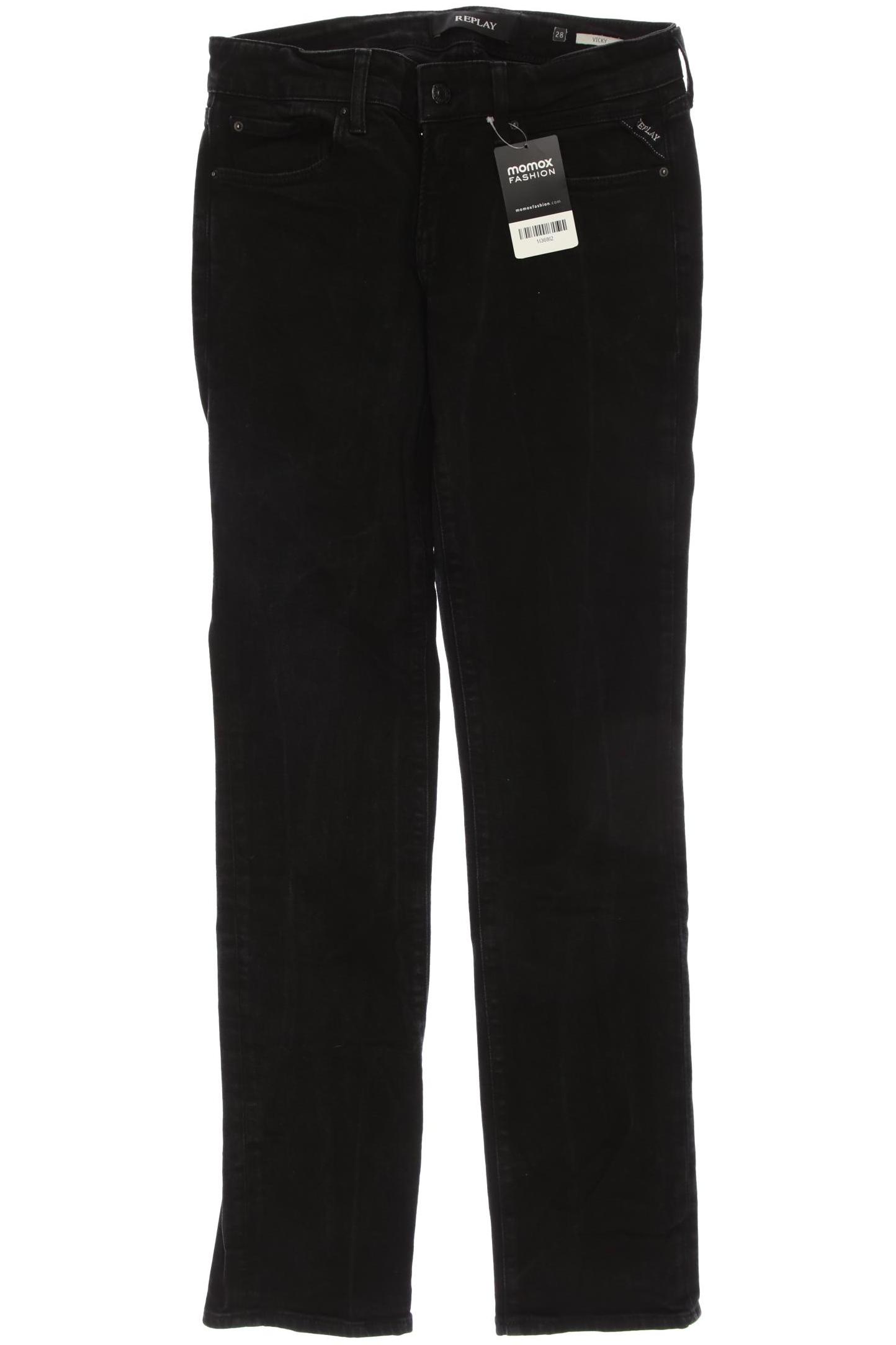 

Replay Damen Jeans, schwarz