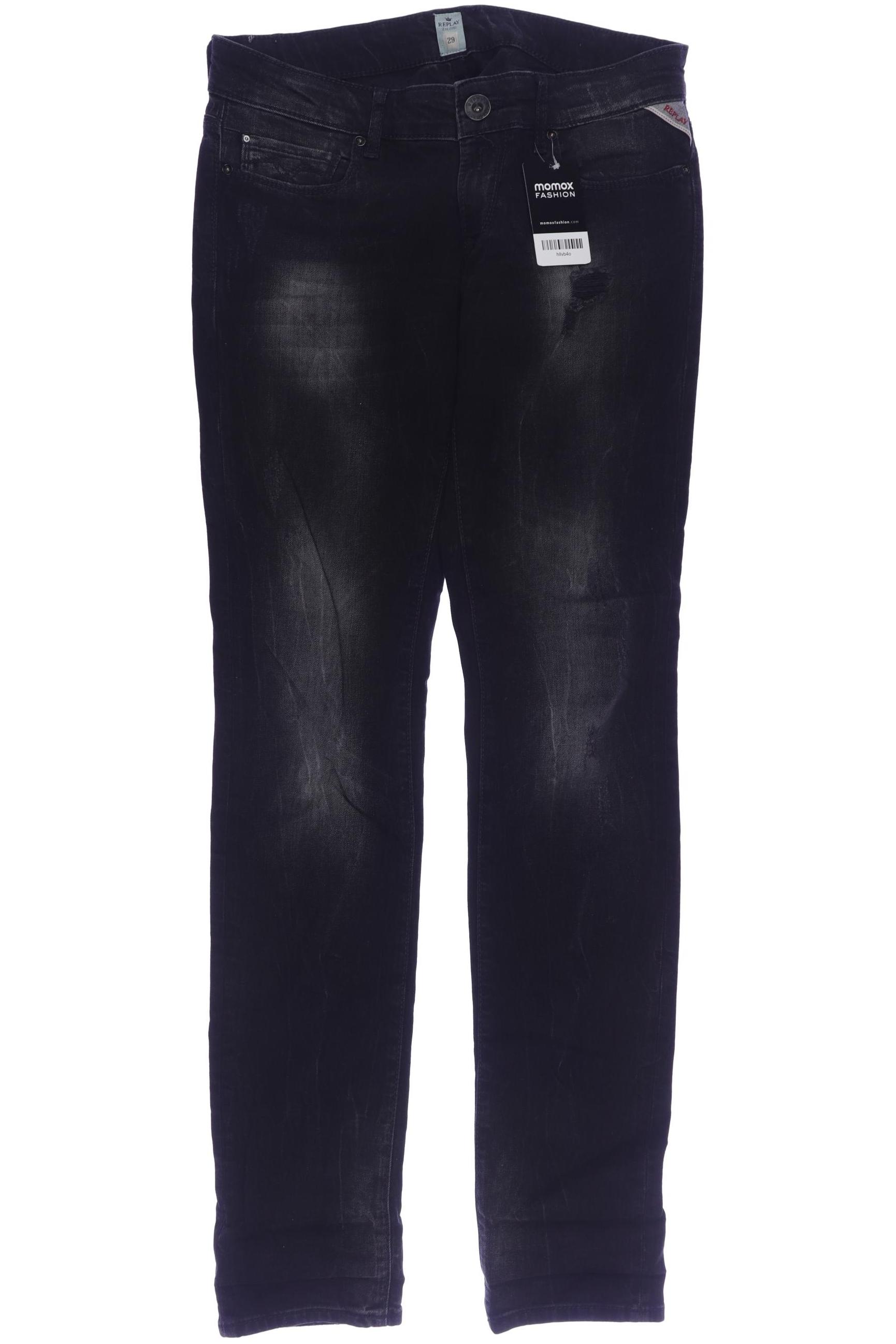 

Replay Damen Jeans, schwarz, Gr. 29