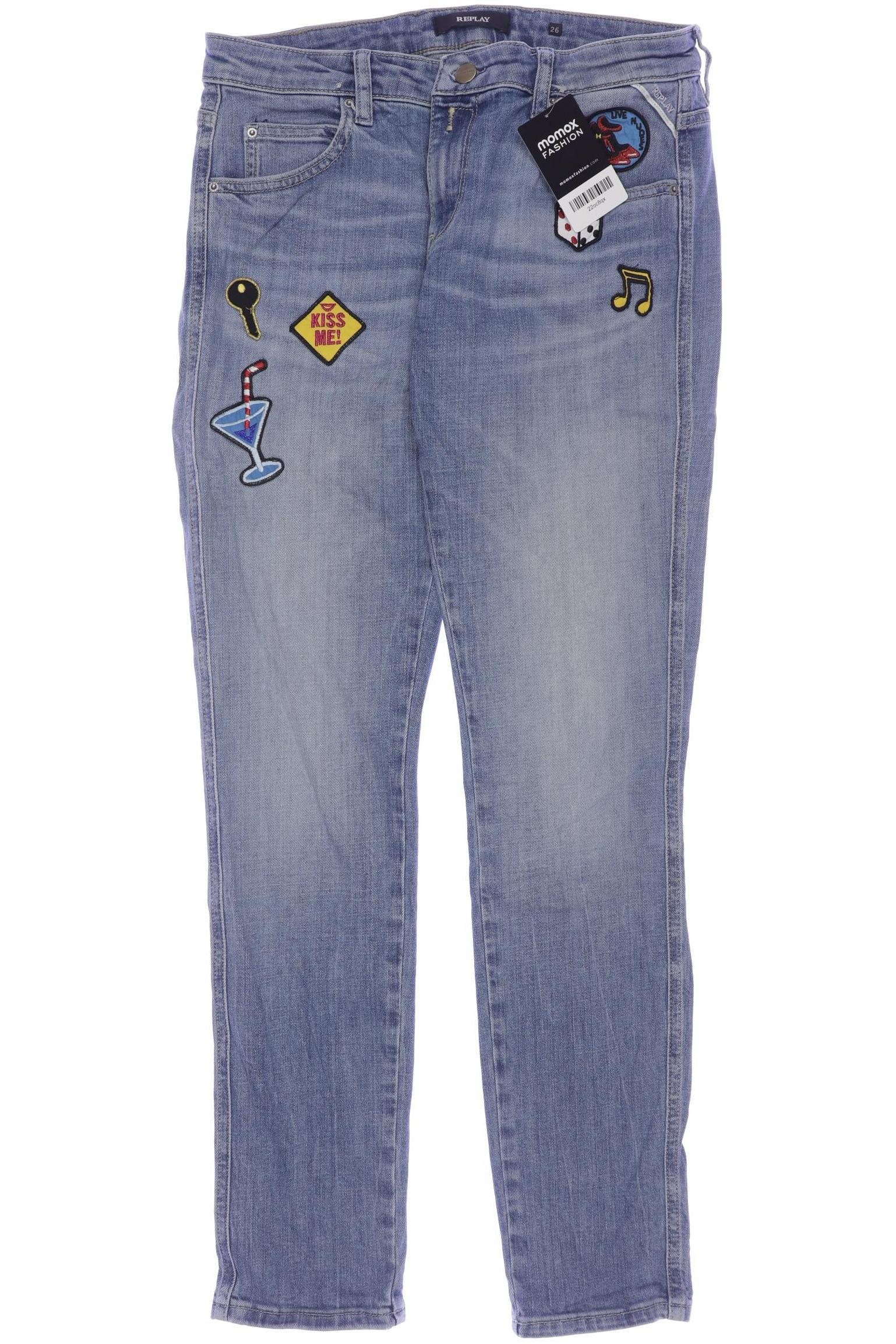 

Replay Damen Jeans, blau, Gr. 26