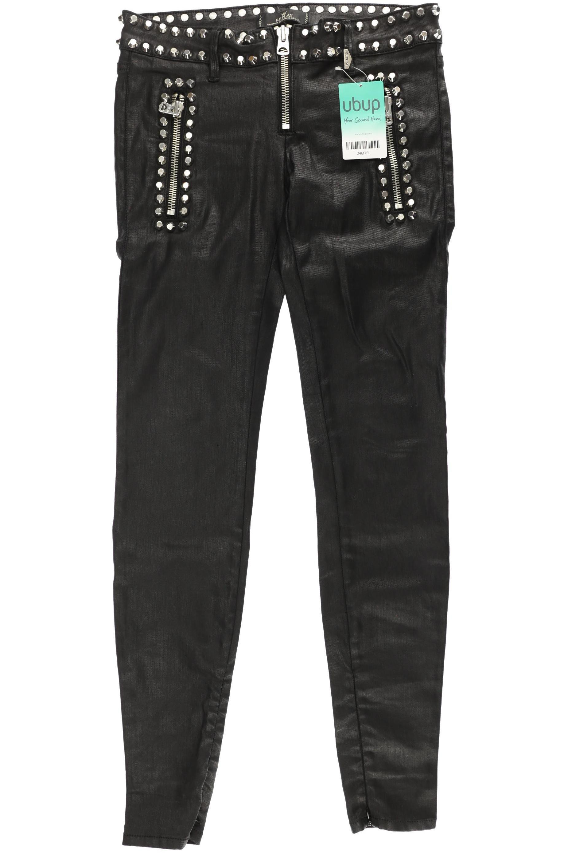 

Replay Damen Jeans, schwarz, Gr.