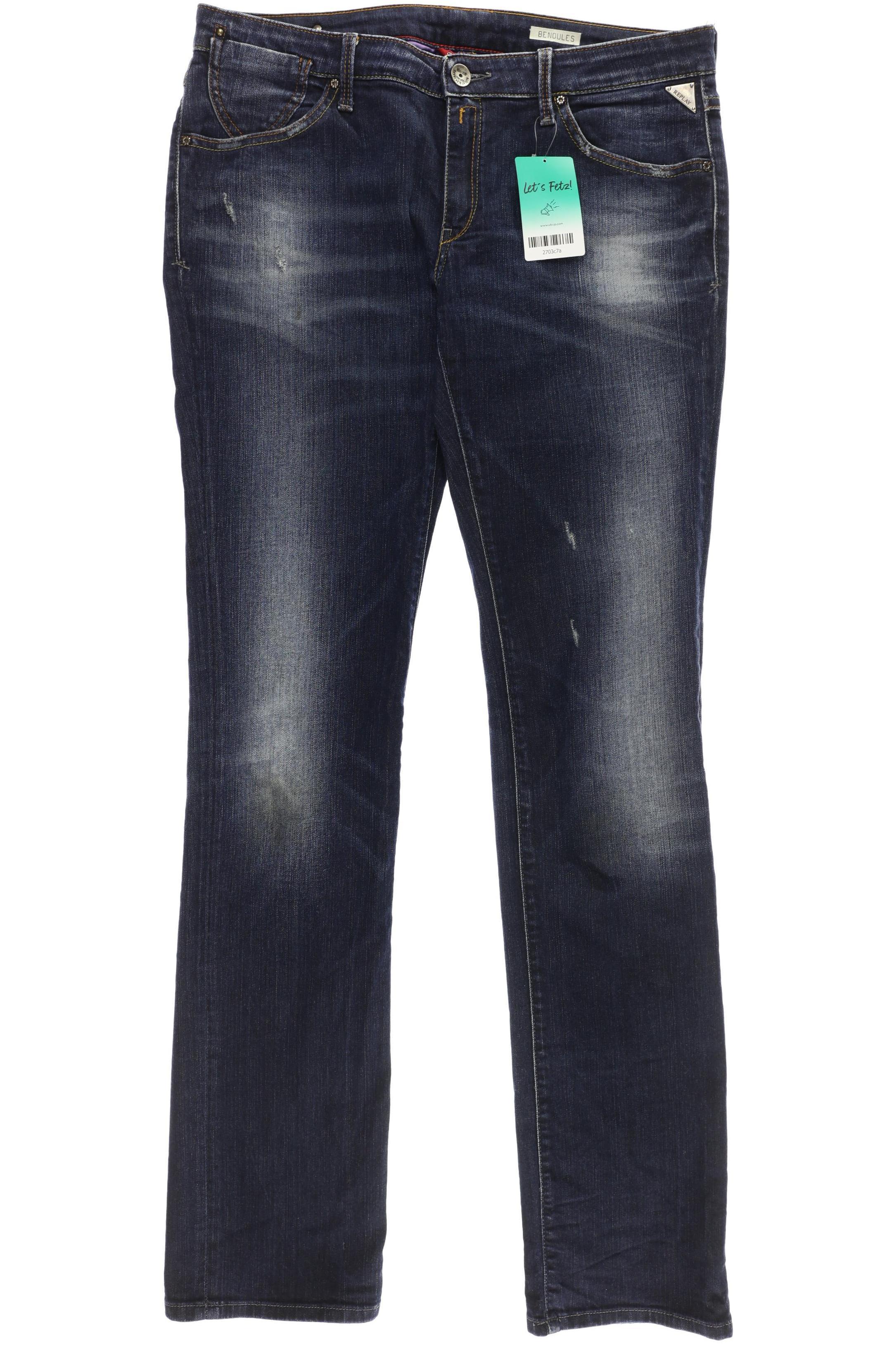 

Replay Damen Jeans, blau, Gr. 34