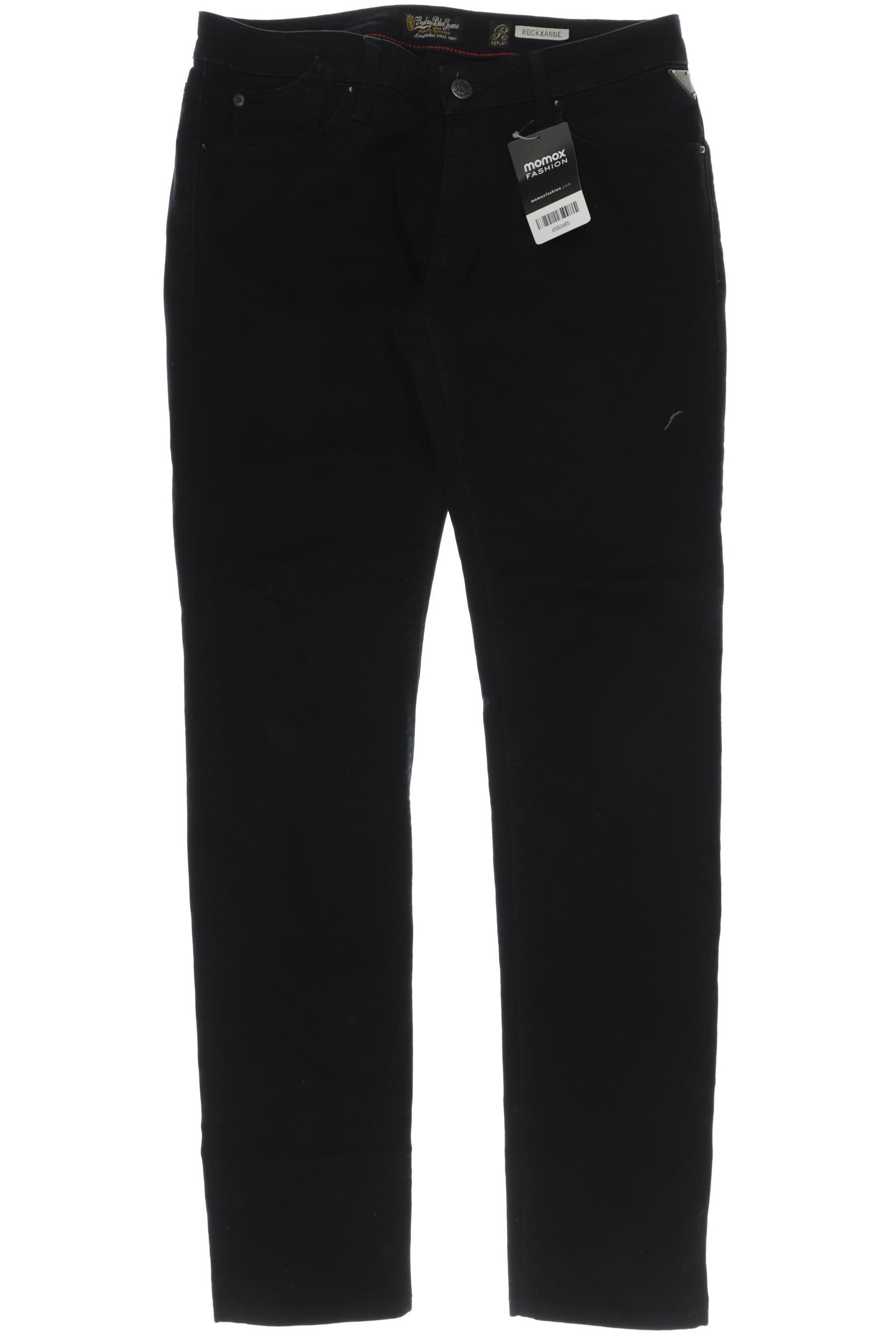 

Replay Damen Jeans, schwarz, Gr. 30