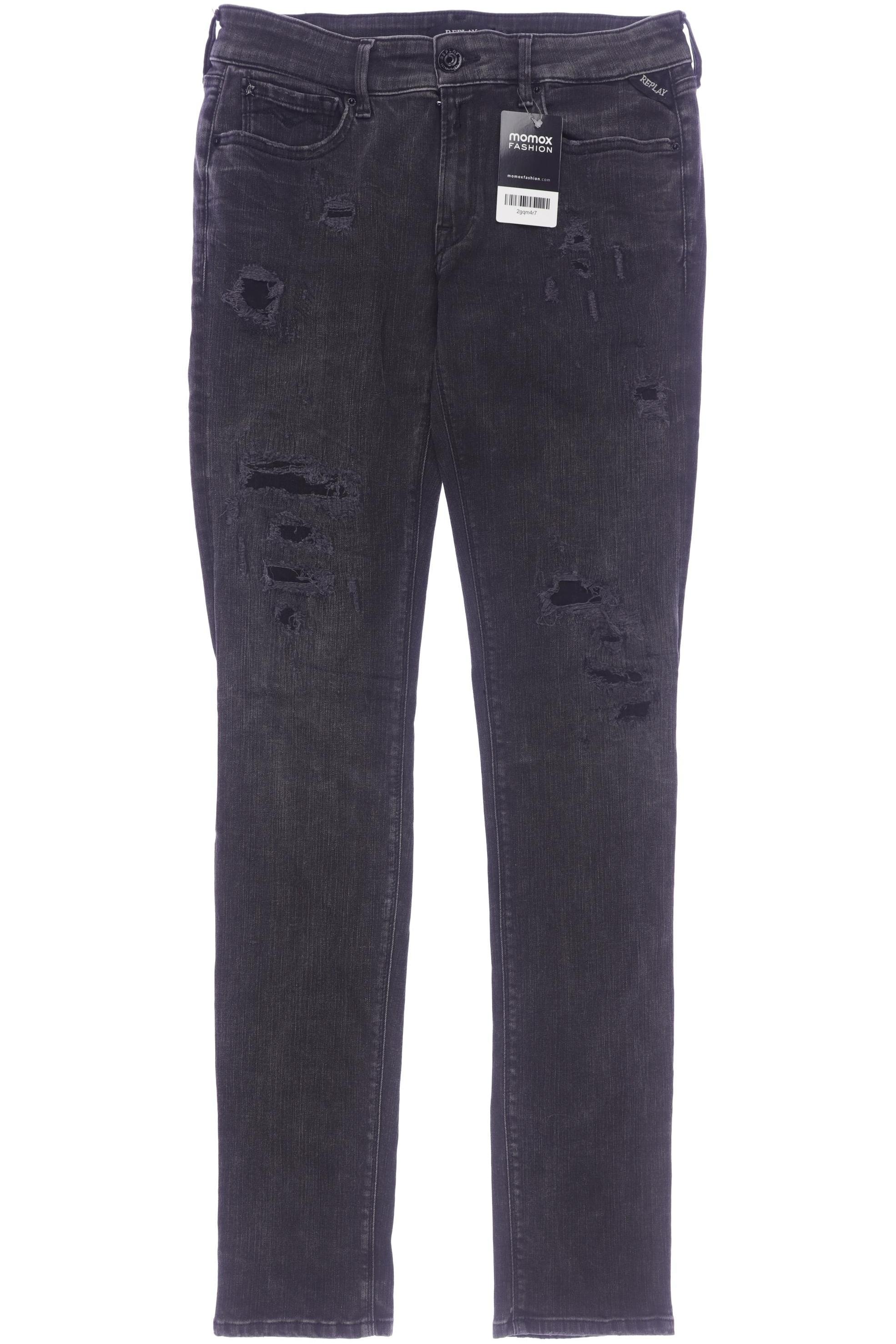 

Replay Damen Jeans, schwarz, Gr. 31