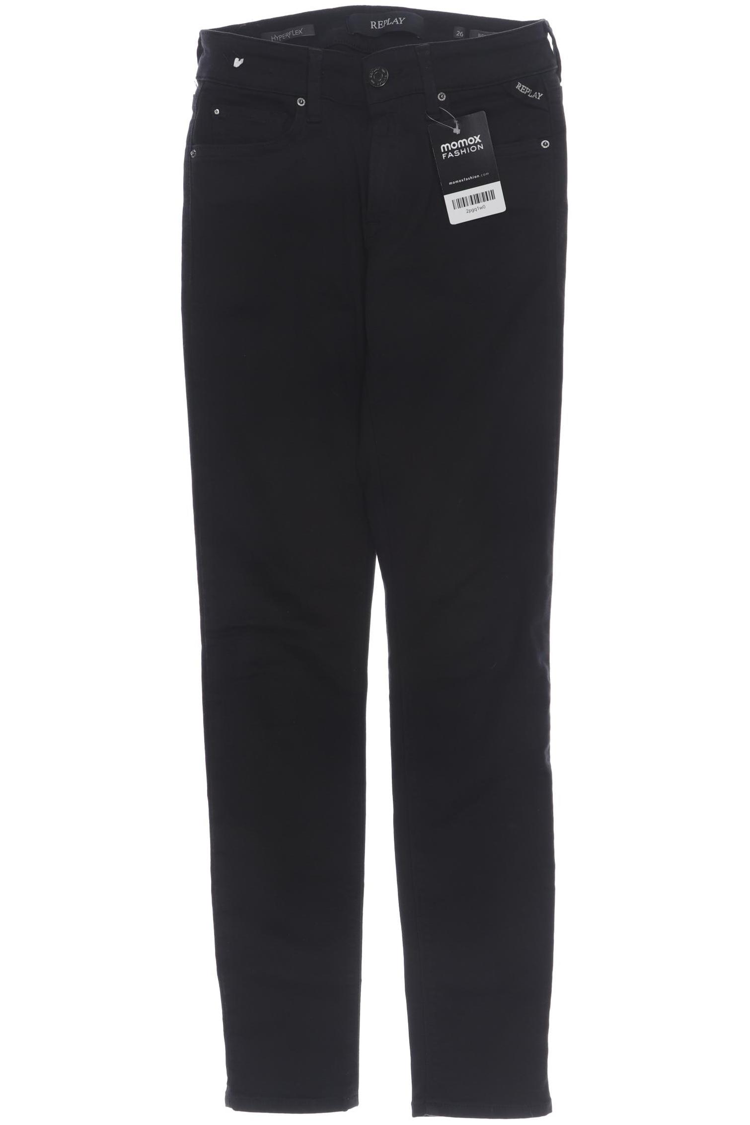 

Replay Damen Jeans, schwarz, Gr. 26