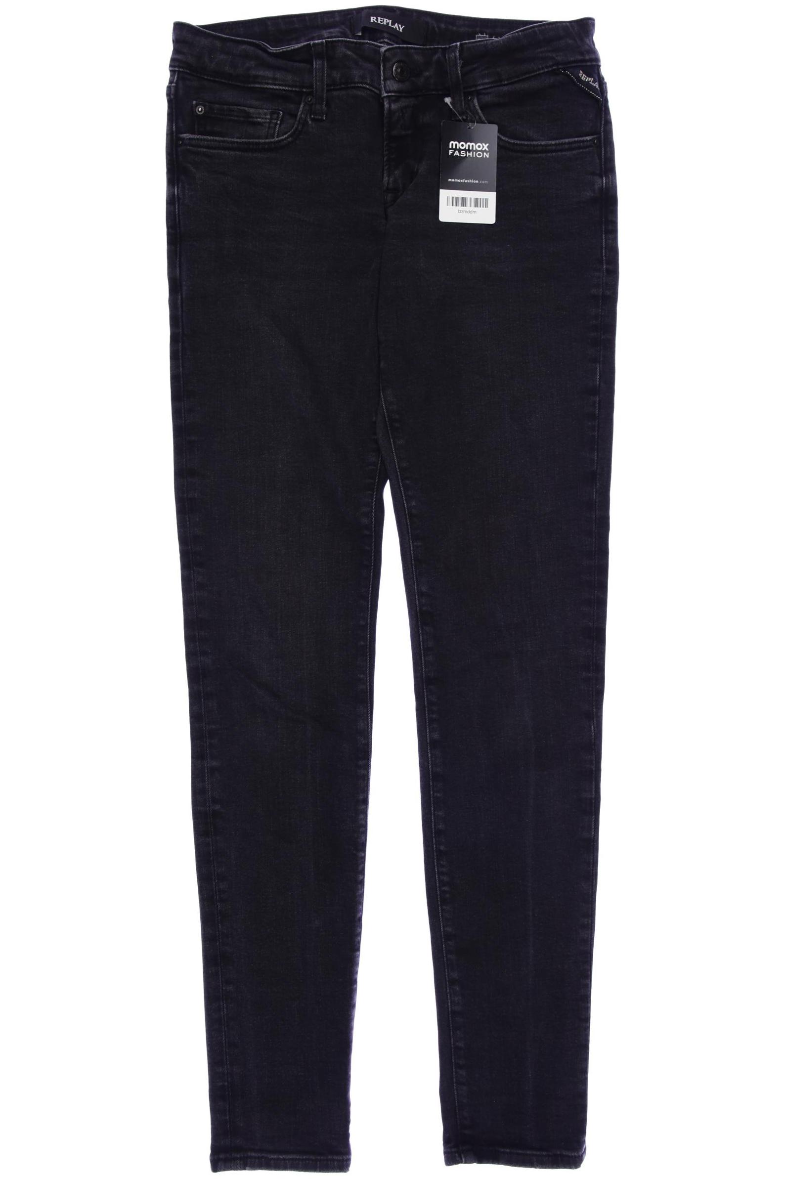 

Replay Damen Jeans, schwarz, Gr. 27