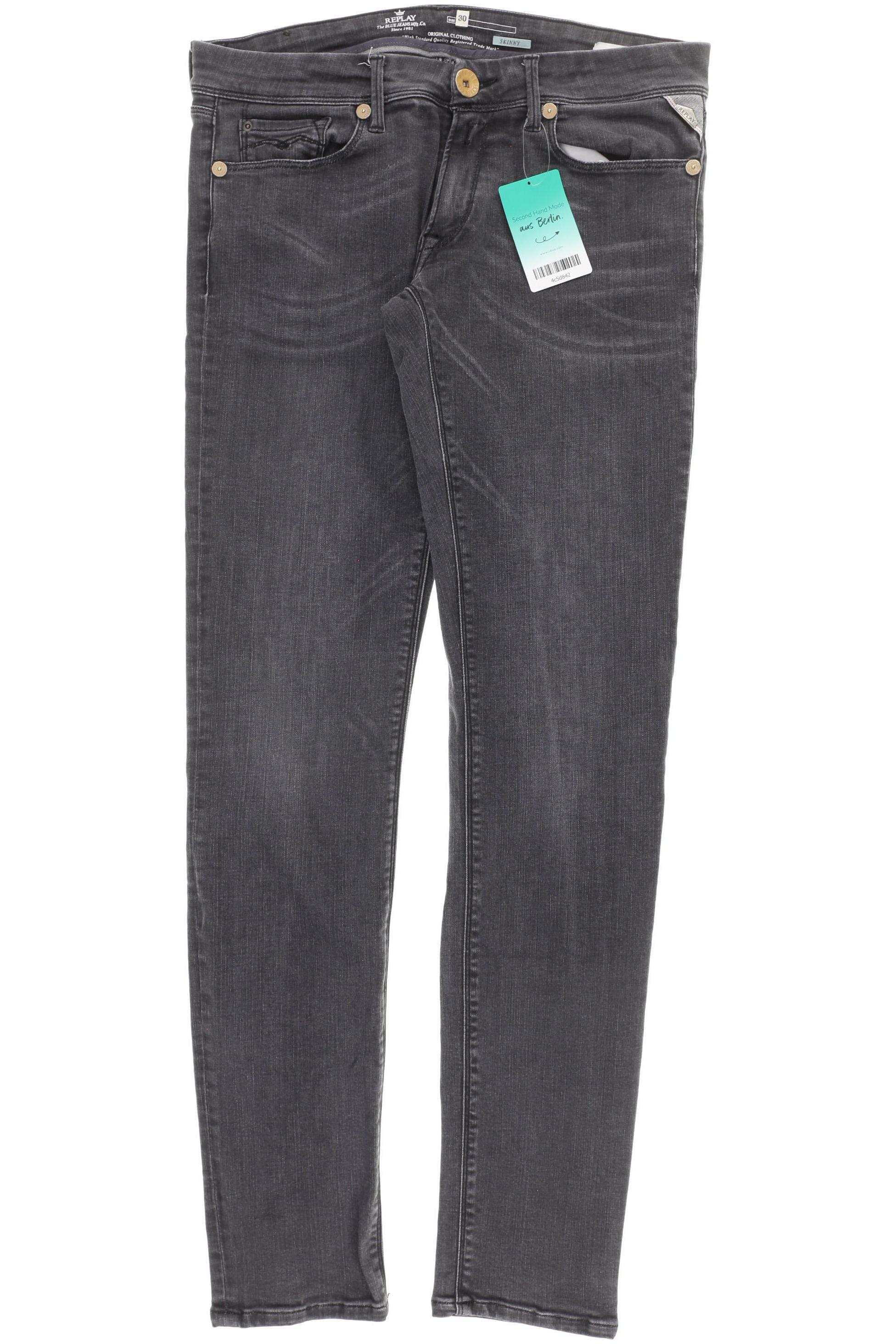 

Replay Damen Jeans, grau, Gr. 30