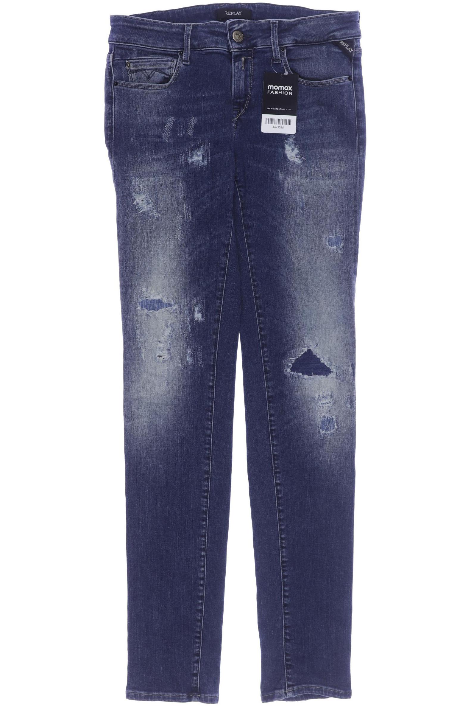 

Replay Damen Jeans, marineblau, Gr. 28
